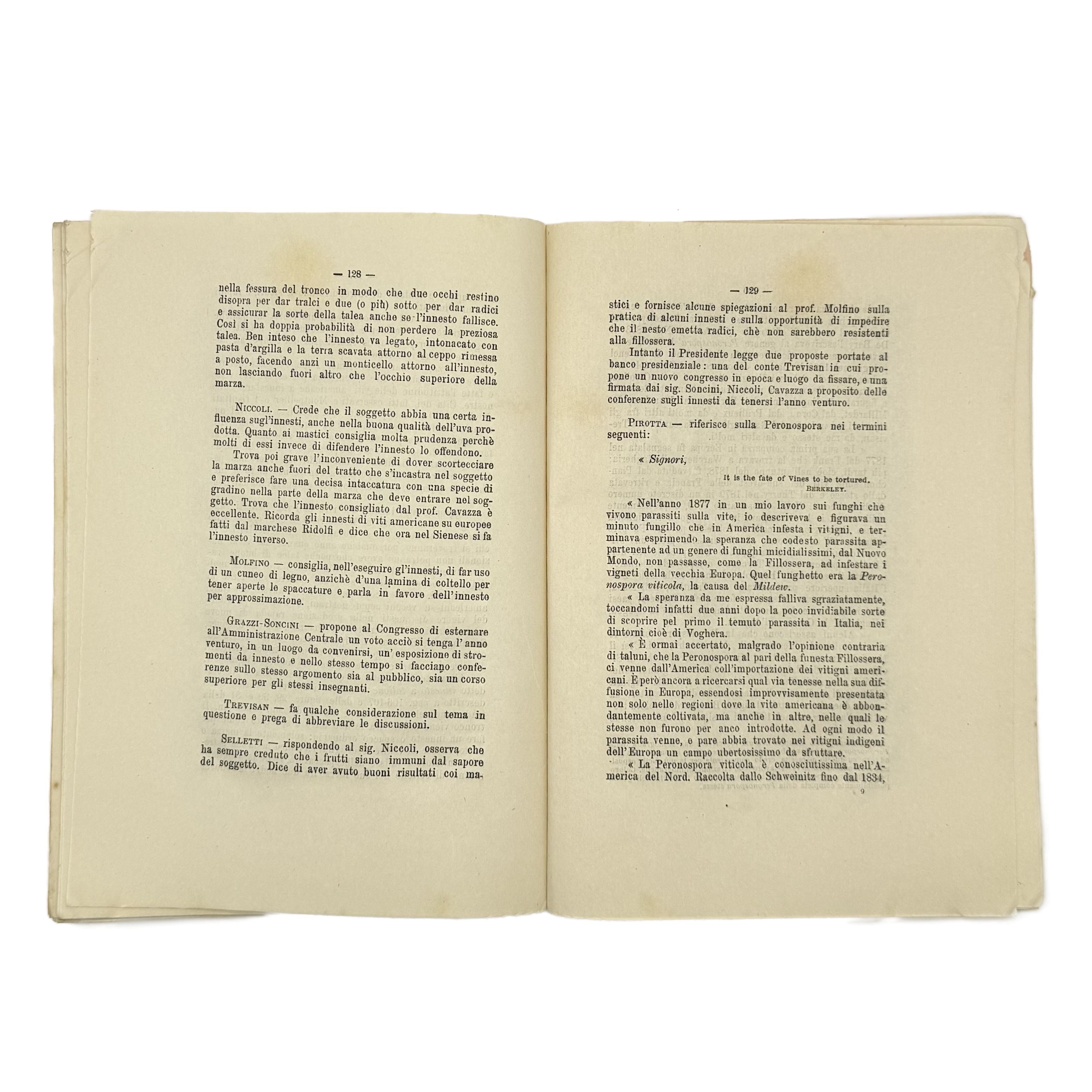 Atti Del Primo Congresso Per Le Malattie Della Vite by Various Authors, a rare example from the work of the 1882 - wine book.