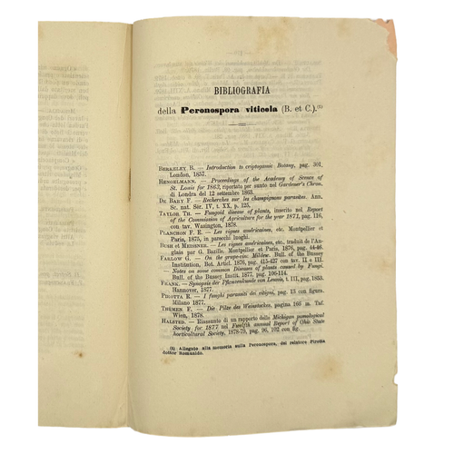 Atti Del Primo Congresso Per Le Malattie Della Vite by Various Authors, a rare selected detail of the 1882 - wine book.