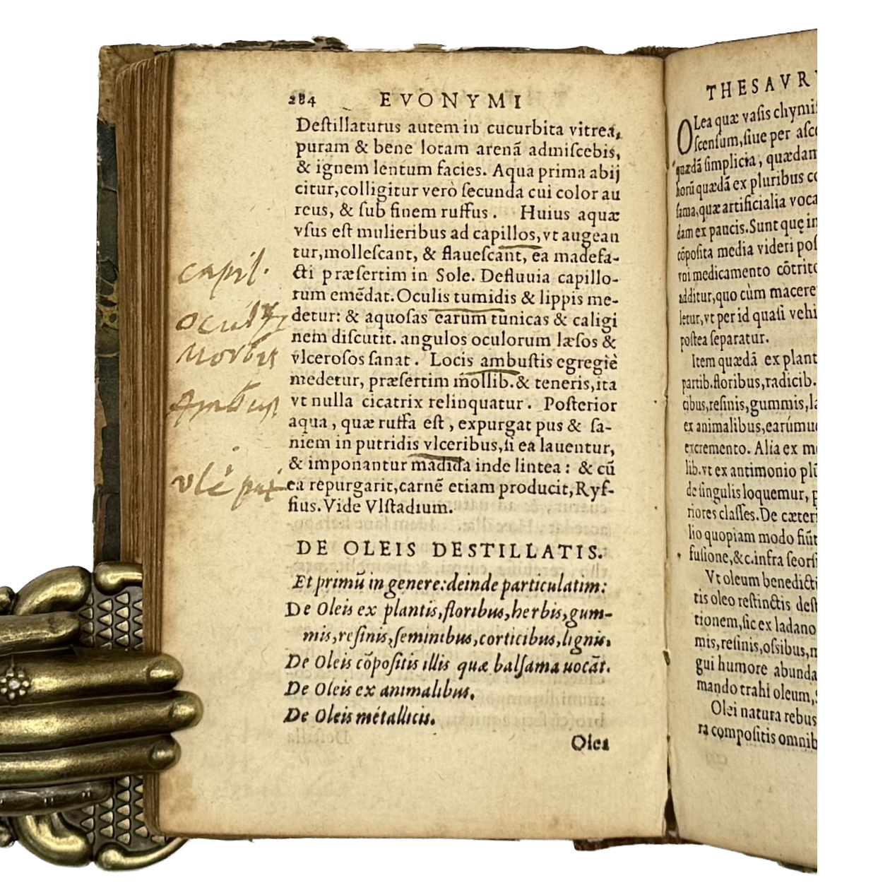 Thesaurus Euonymi Philiatri De Remediis Secretis by Gesner, Conrad, a rare view of the 1554 - illustrated book.