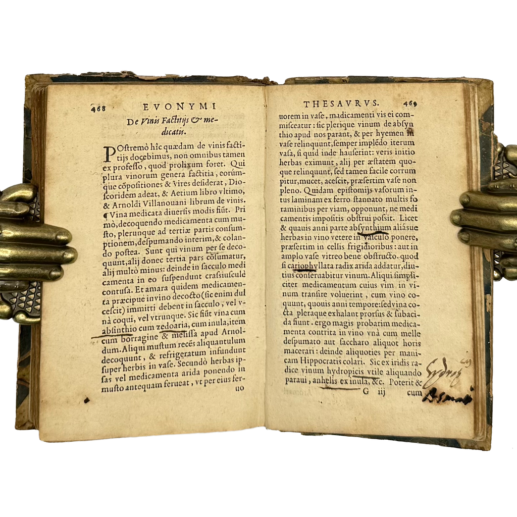 Thesaurus Euonymi Philiatri De Remediis Secretis by Gesner, Conrad, a rare interesting detail of the 1554 - illustrated book.