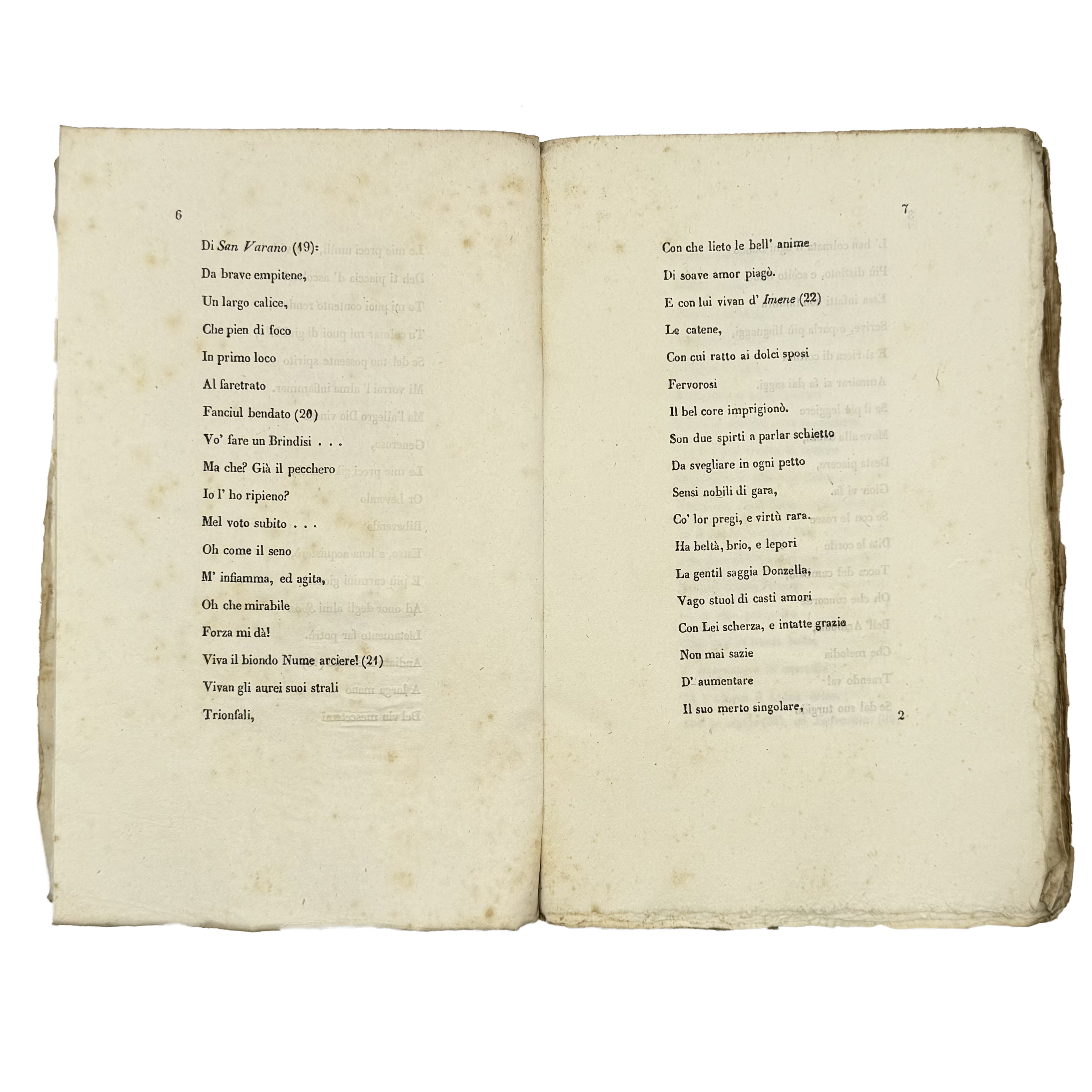 Il Bacco In Romagna by Piolanti, Giuseppe, a rare view of the 1839 - wine book.