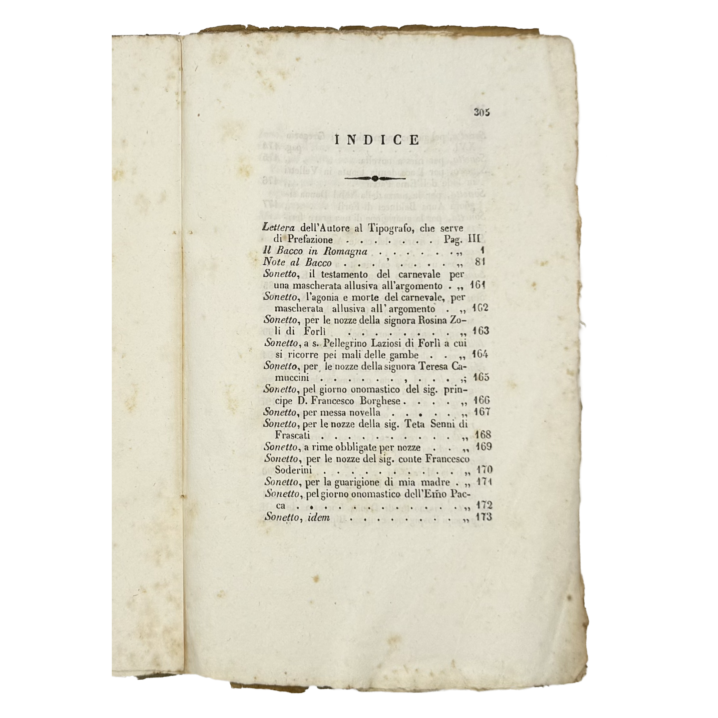 Il Bacco In Romagna by Piolanti, Giuseppe, a rare notable image of the 1839 - wine book.