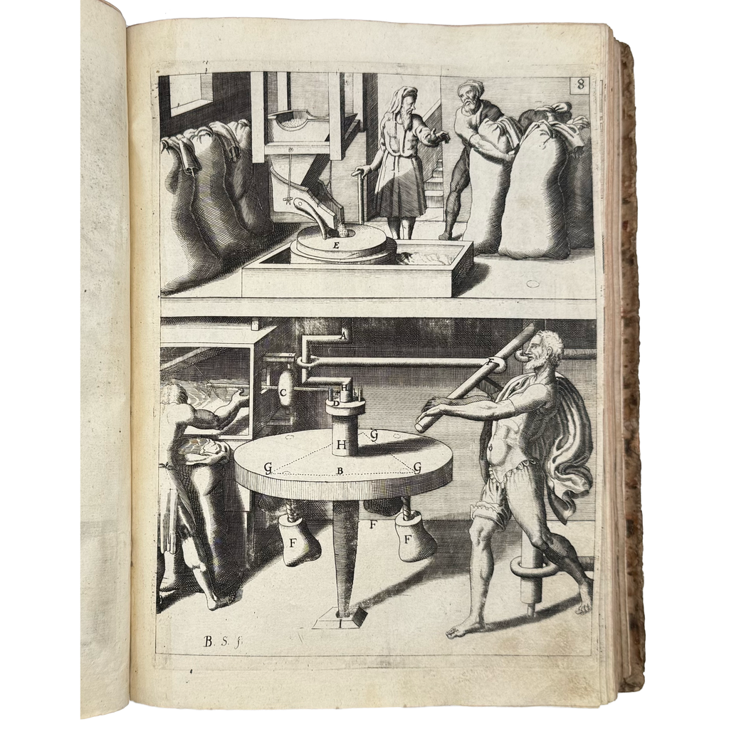 Theatrum Machinarum Novum by Böckler, Georg Andreas, a rare detail of the 1662 - illustrated book.