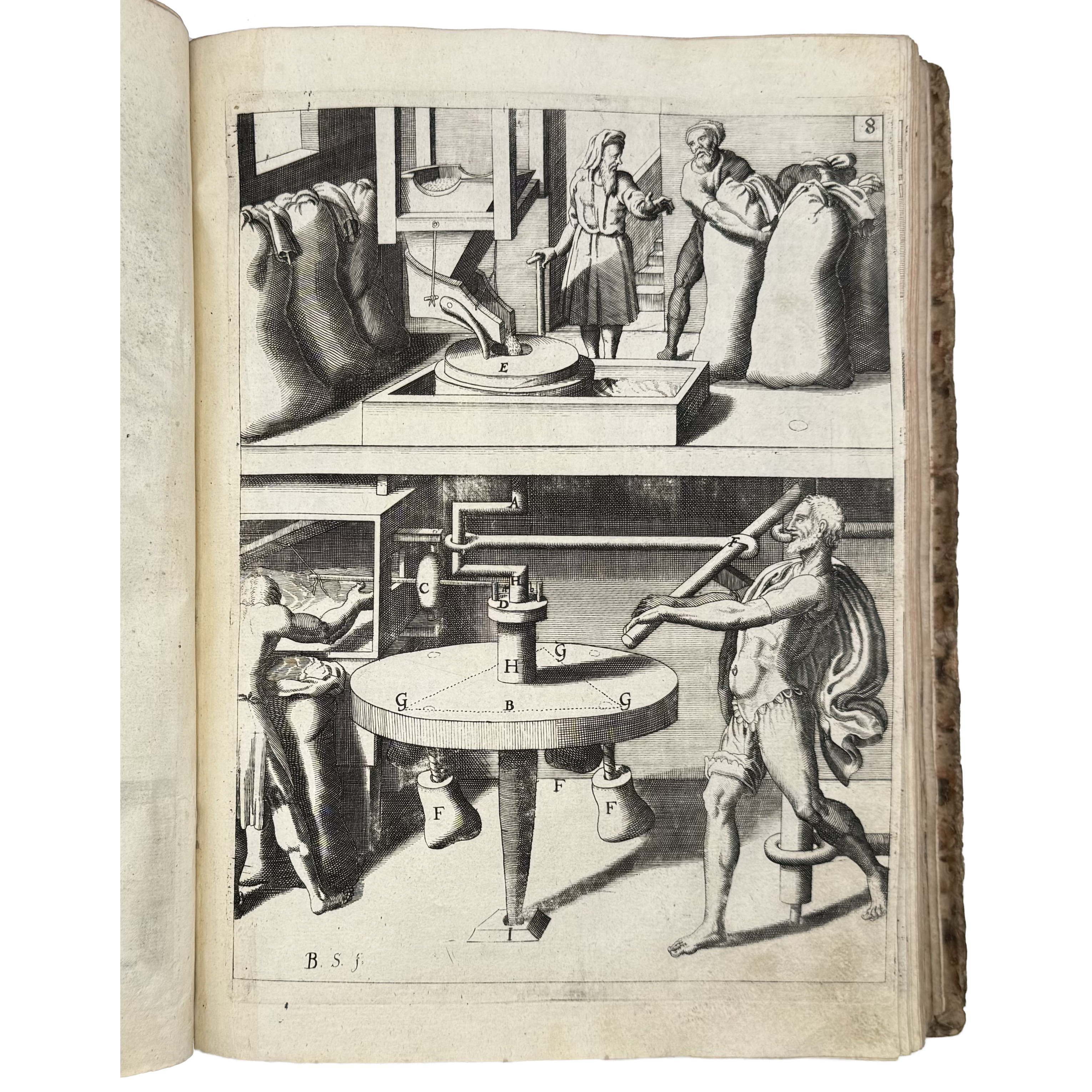 Theatrum Machinarum Novum by Böckler, Georg Andreas, a rare detail of the 1662 - illustrated book.