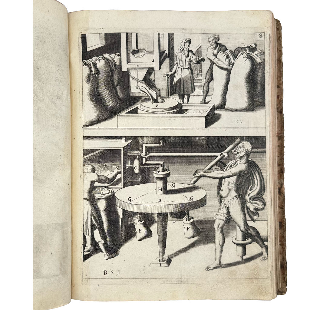 Theatrum Machinarum Novum by Böckler, Georg Andreas, a rare detail of the 1662 - illustrated book.