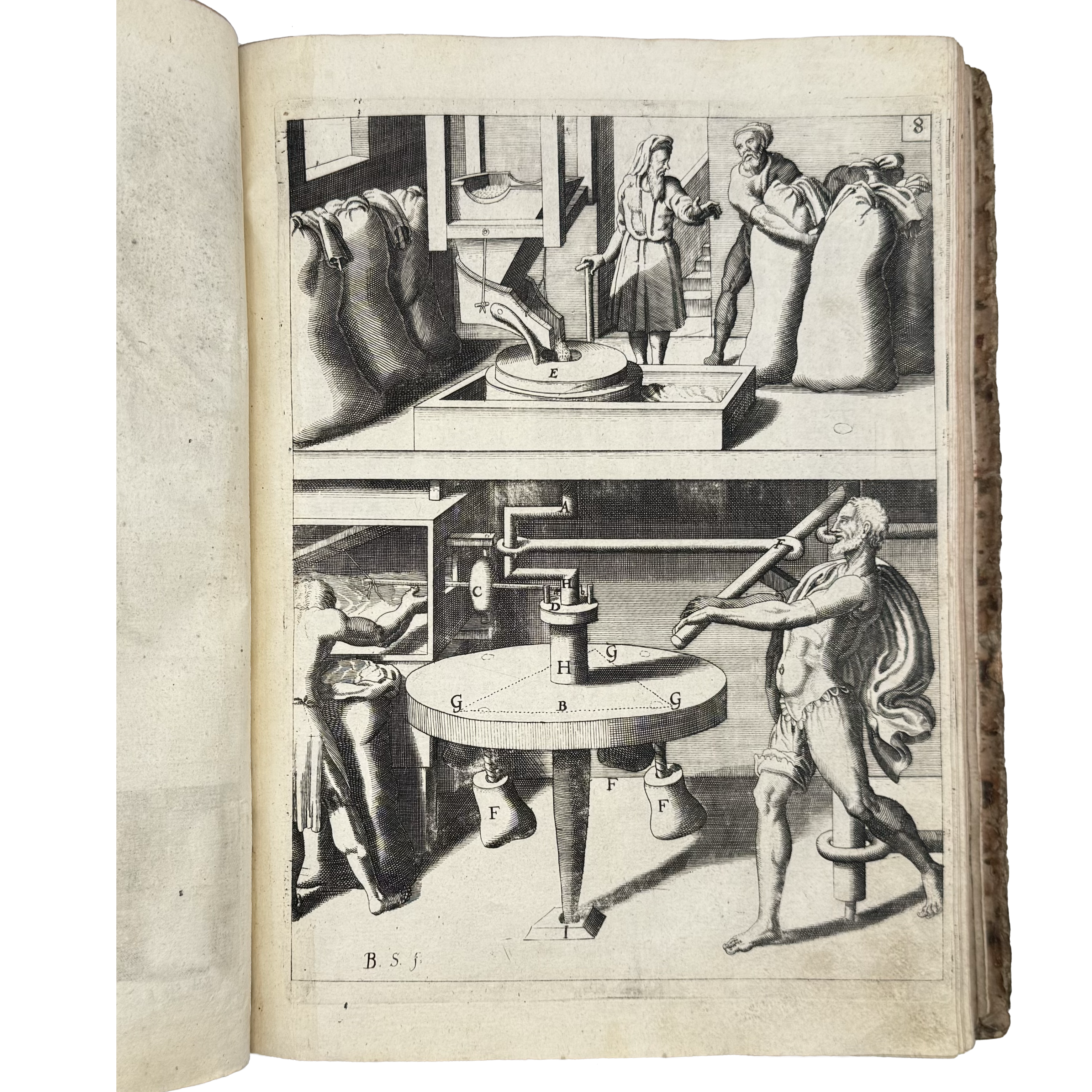 Theatrum Machinarum Novum by Böckler, Georg Andreas, a rare detail of the 1662 - illustrated book.