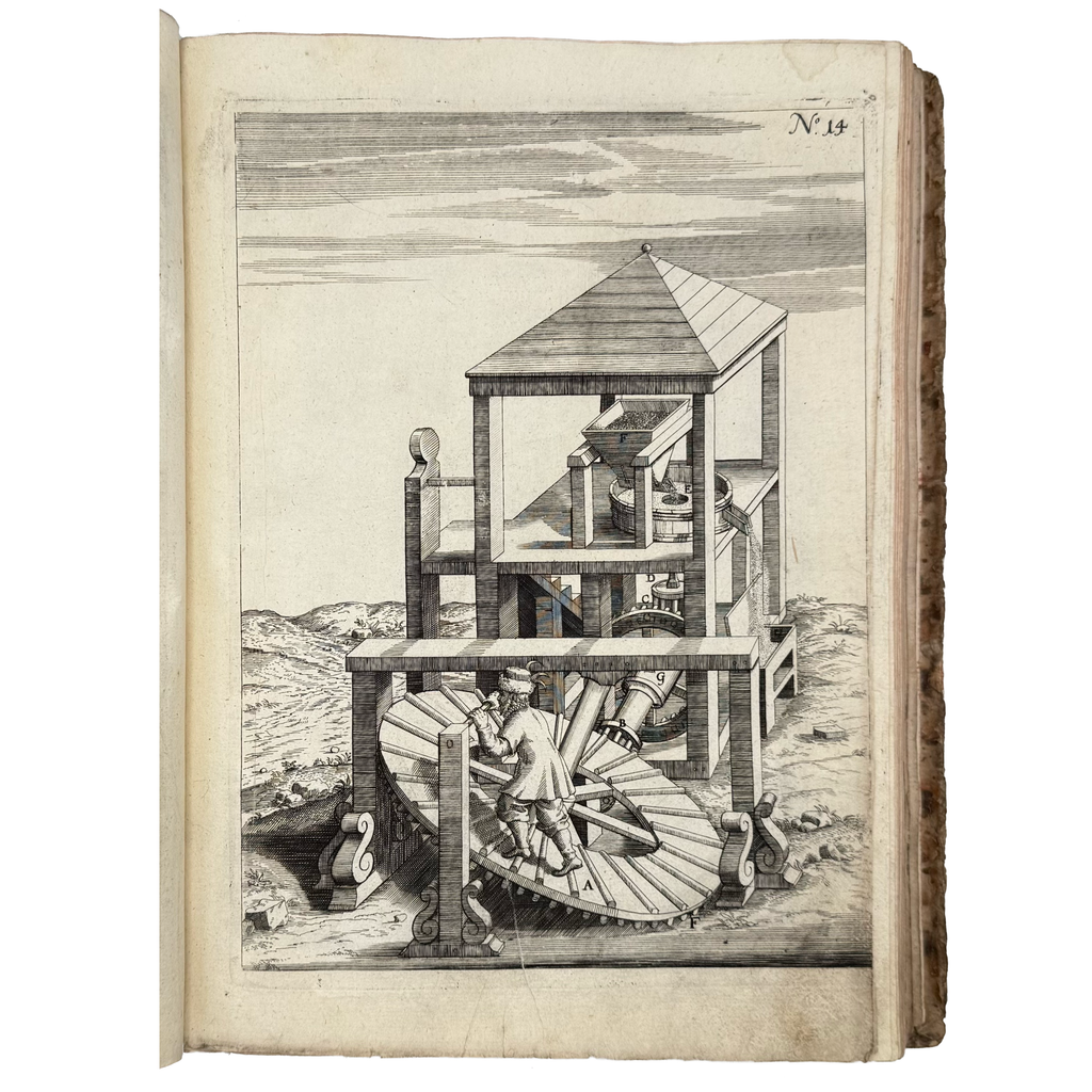 Theatrum Machinarum Novum by Böckler, Georg Andreas, a rare notable image of the 1662 - illustrated book.