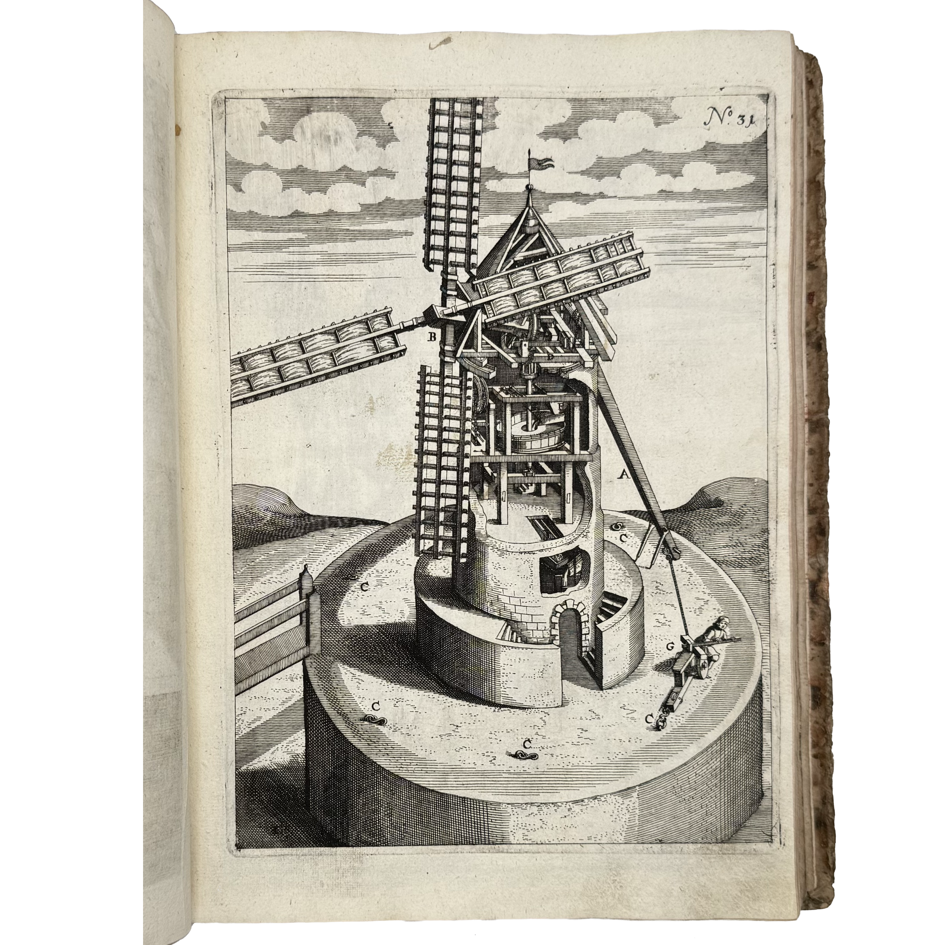 Theatrum Machinarum Novum by Böckler, Georg Andreas, a rare detail view of the 1662 - illustrated book.