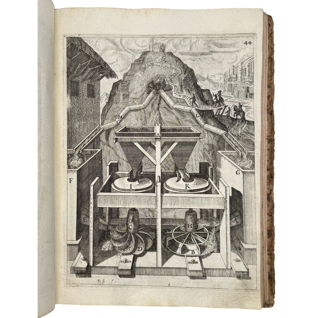 Theatrum Machinarum Novum by Böckler, Georg Andreas, a rare feature view of the 1662 - illustrated book.