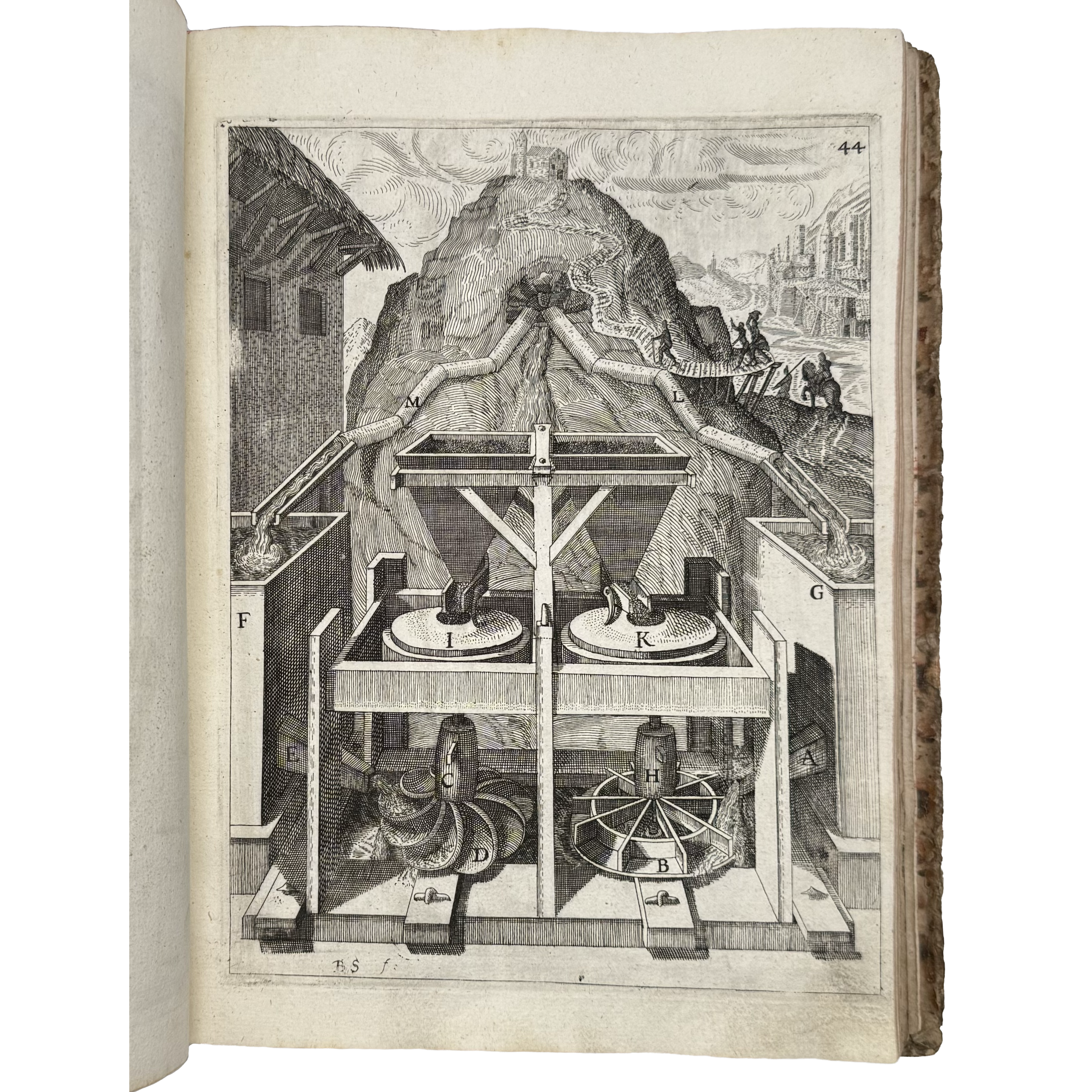 Theatrum Machinarum Novum by Böckler, Georg Andreas, a rare feature view of the 1662 - illustrated book.