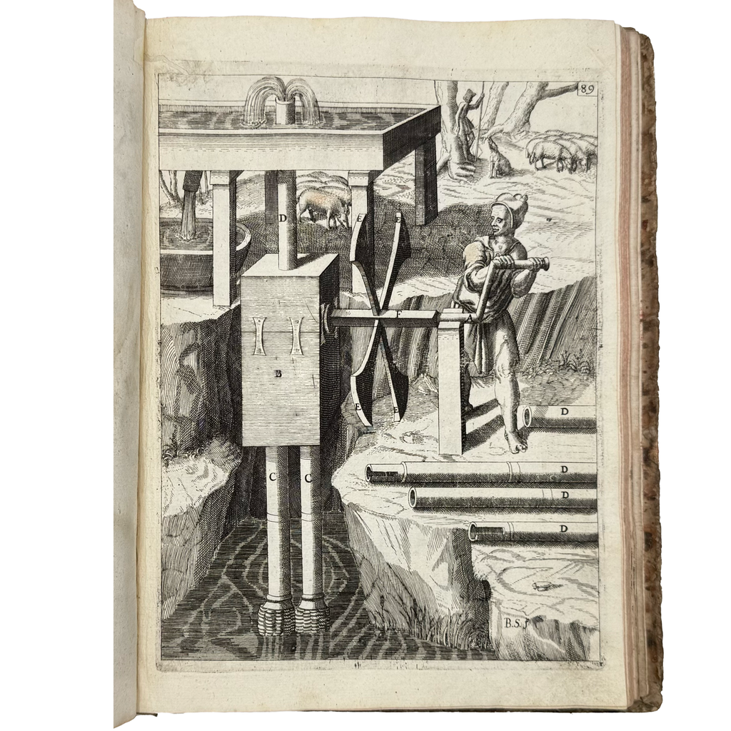 Theatrum Machinarum Novum by Böckler, Georg Andreas, a rare image from the book of the 1662 - illustrated book.