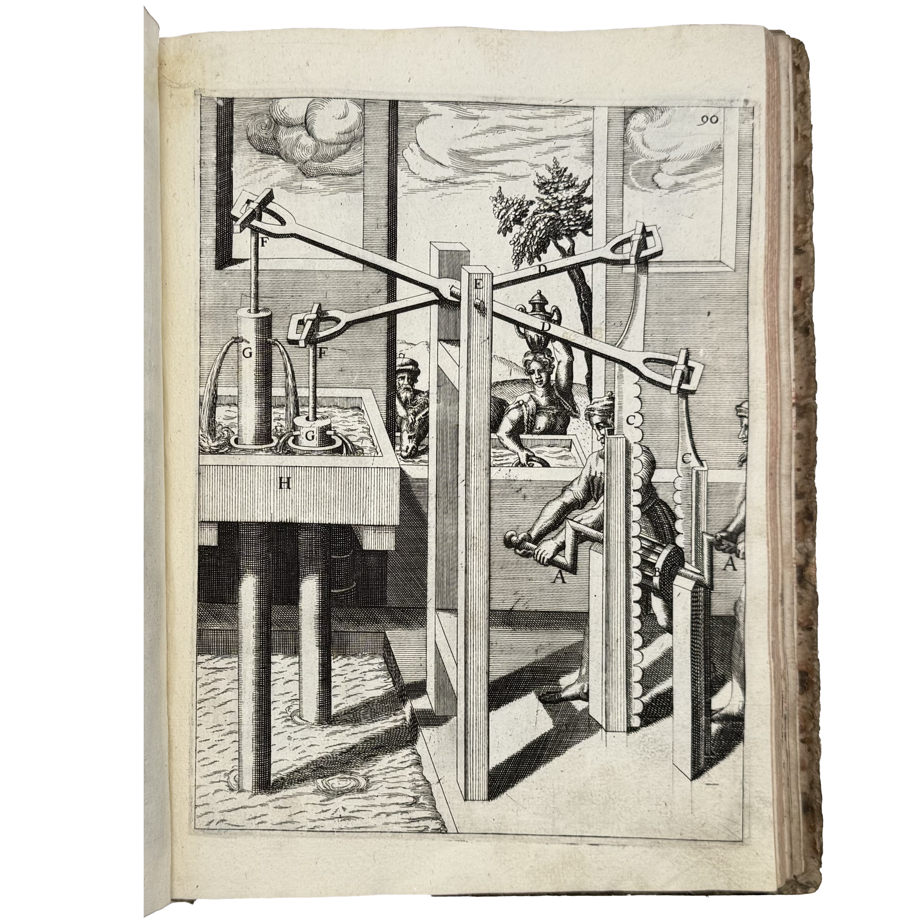 Theatrum Machinarum Novum by Böckler, Georg Andreas, a rare example image of the 1662 - illustrated book.