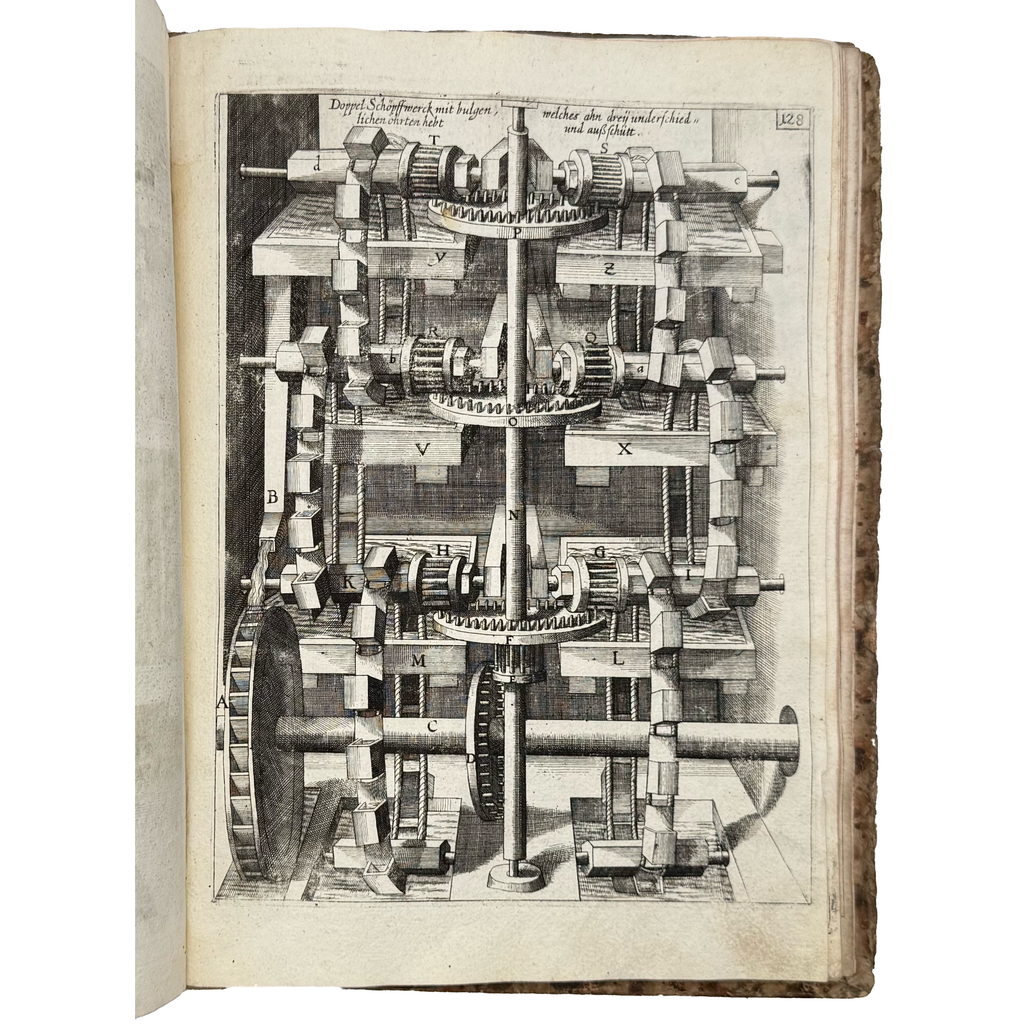 Theatrum Machinarum Novum by Böckler, Georg Andreas, a rare representative view of the 1662 - illustrated book.