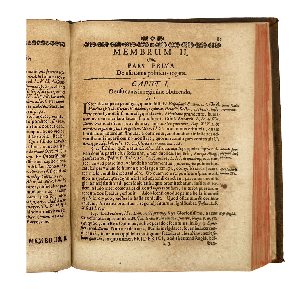 Cynographia Curiosa Seu Canis Descriptio by Paullini, Christian Franz; Paolini, Cristiano Francesco, a rare interesting detail of the 1685 - curiosa & occulta book.