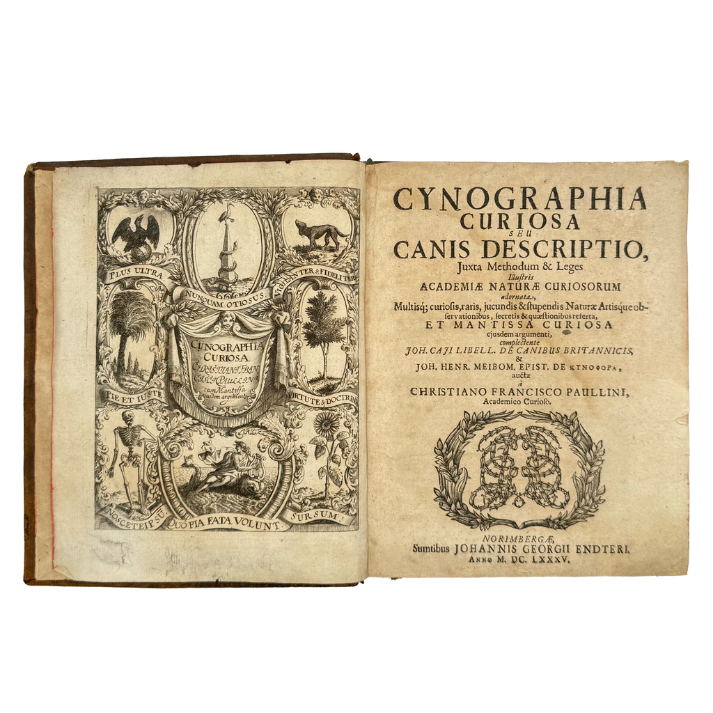 Cynographia Curiosa Seu Canis Descriptio by Paullini, Christian Franz; Paolini, Cristiano Francesco, a rare feature view of the 1685 - curiosa & occulta book.