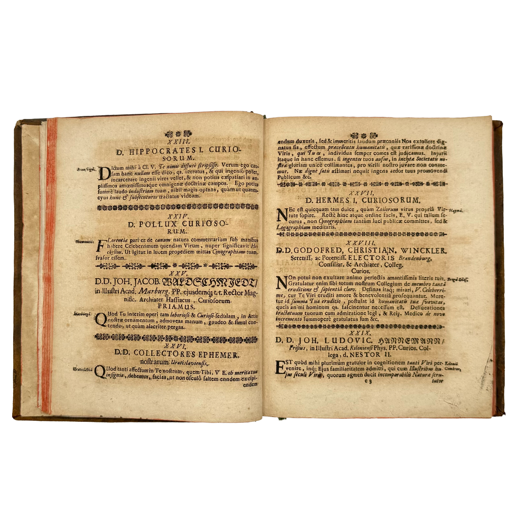 Cynographia Curiosa Seu Canis Descriptio by Paullini, Christian Franz; Paolini, Cristiano Francesco, a rare detail view of the 1685 - curiosa & occulta book.