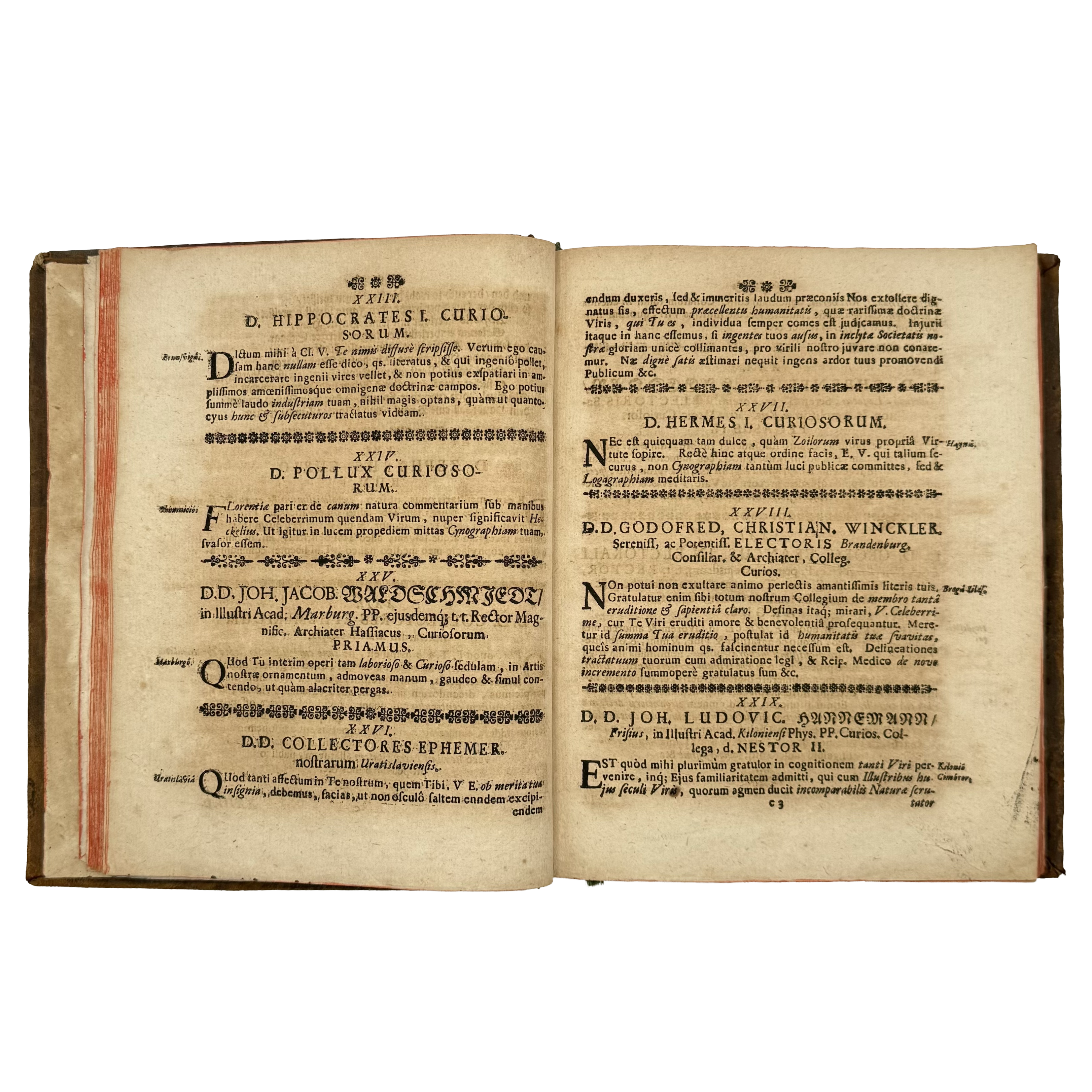 Cynographia Curiosa Seu Canis Descriptio by Paullini, Christian Franz; Paolini, Cristiano Francesco, a rare detail view of the 1685 - curiosa & occulta book.
