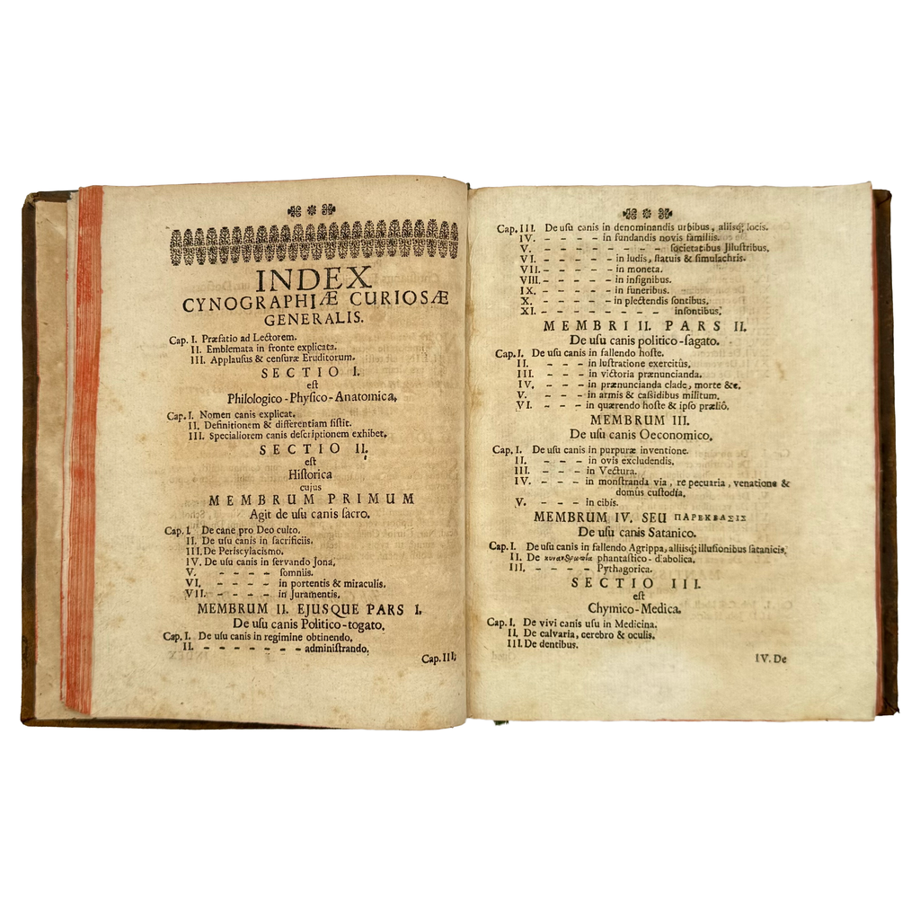 Cynographia Curiosa Seu Canis Descriptio by Paullini, Christian Franz; Paolini, Cristiano Francesco, a rare feature view of the 1685 - curiosa & occulta book.