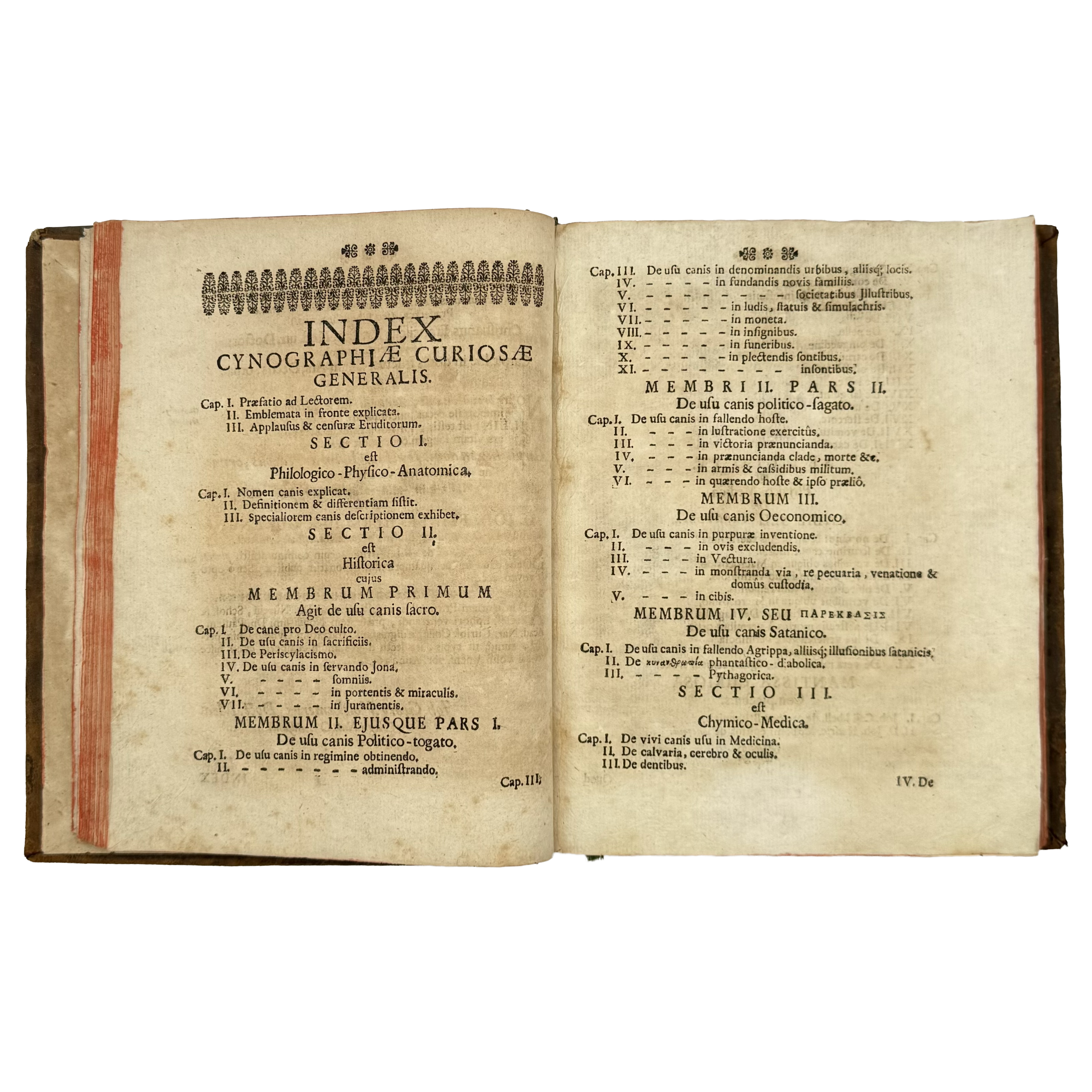 Cynographia Curiosa Seu Canis Descriptio by Paullini, Christian Franz; Paolini, Cristiano Francesco, a rare feature view of the 1685 - curiosa & occulta book.