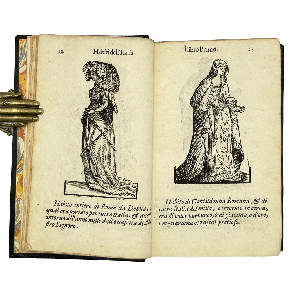 Habiti Antichi by Vecellio, Cesare, a rare interior highlight of the 1664 - illustrated book.