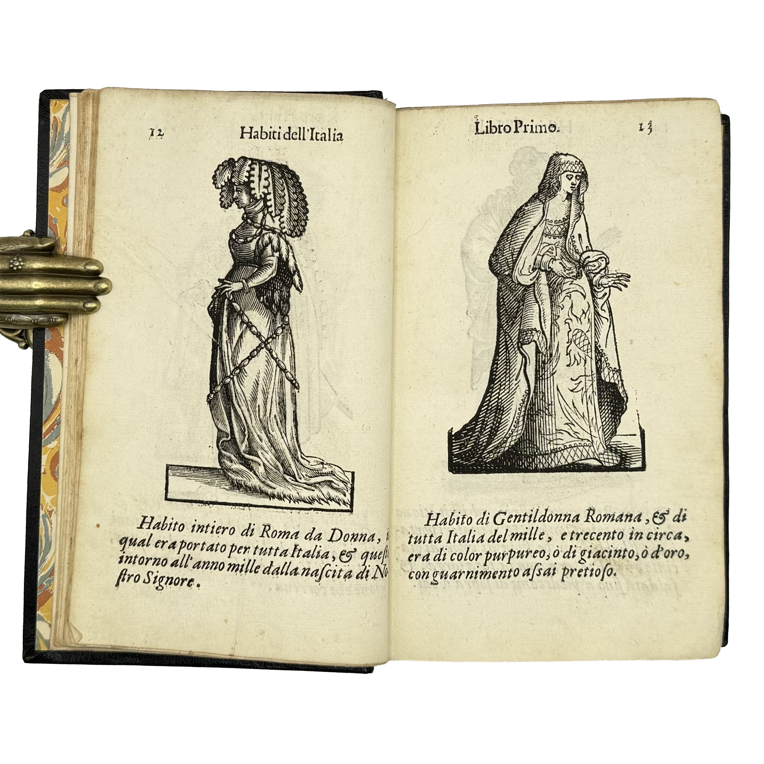 Habiti Antichi by Vecellio, Cesare, a rare interior highlight of the 1664 - illustrated book.