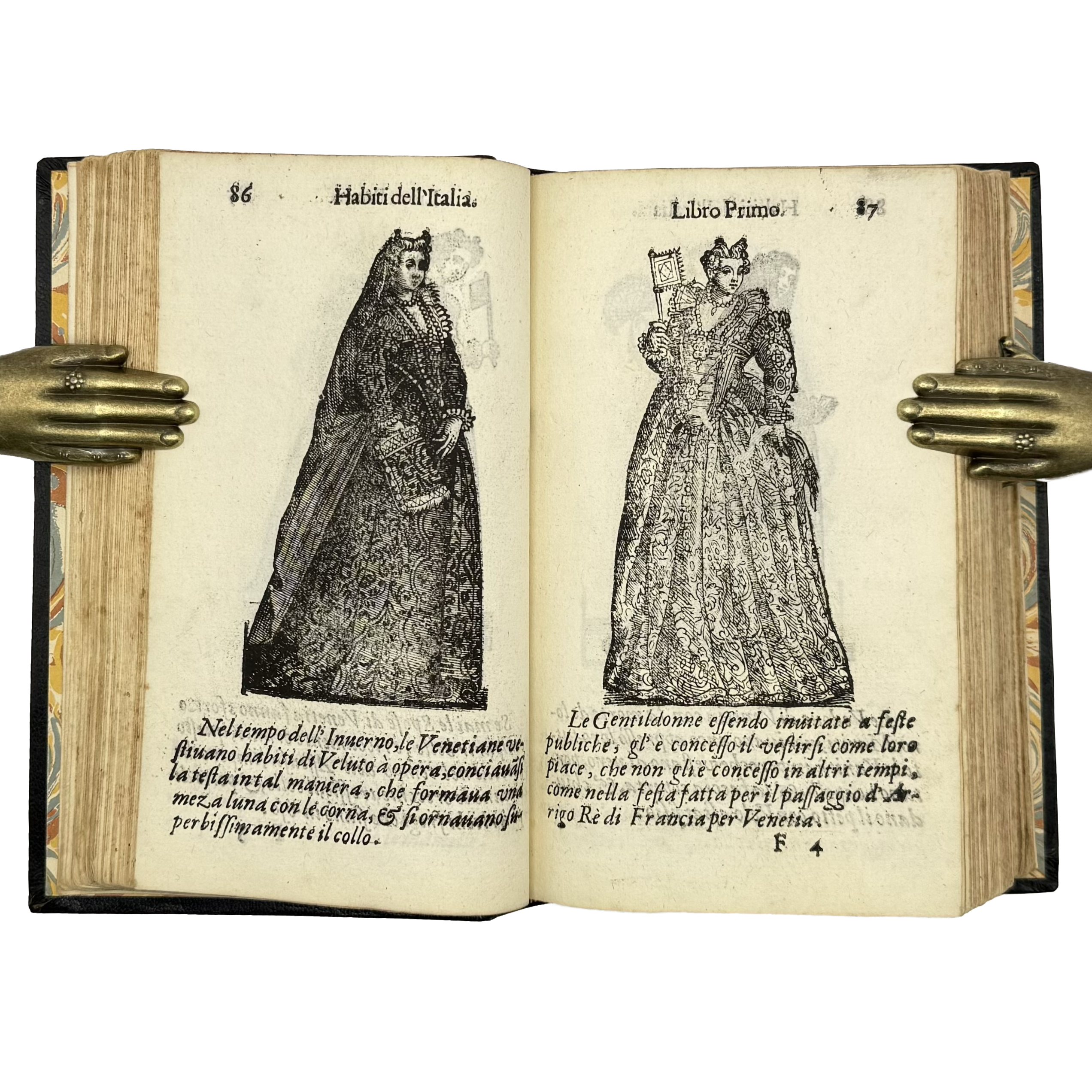 Habiti Antichi by Vecellio, Cesare, a rare selected detail of the 1664 - illustrated book.