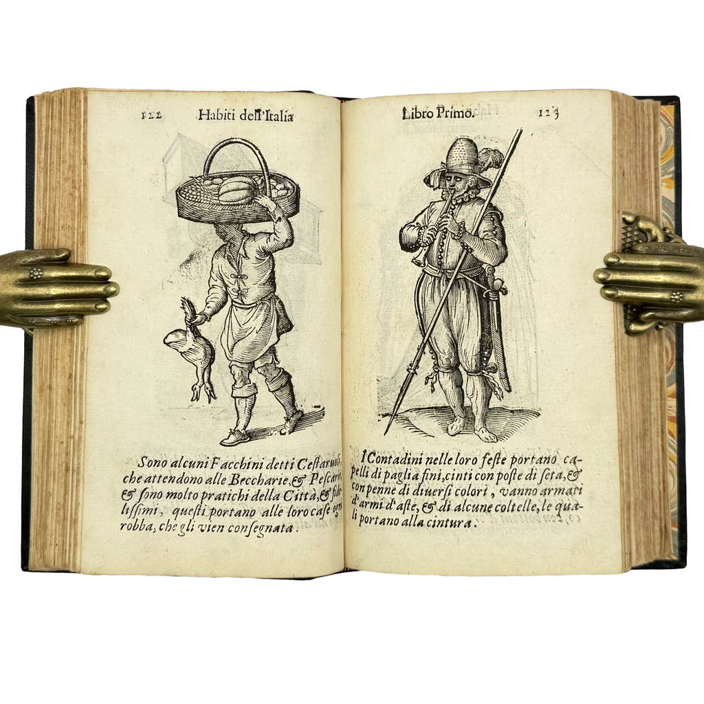 Habiti Antichi by Vecellio, Cesare, a rare interesting detail of the 1664 - illustrated book.