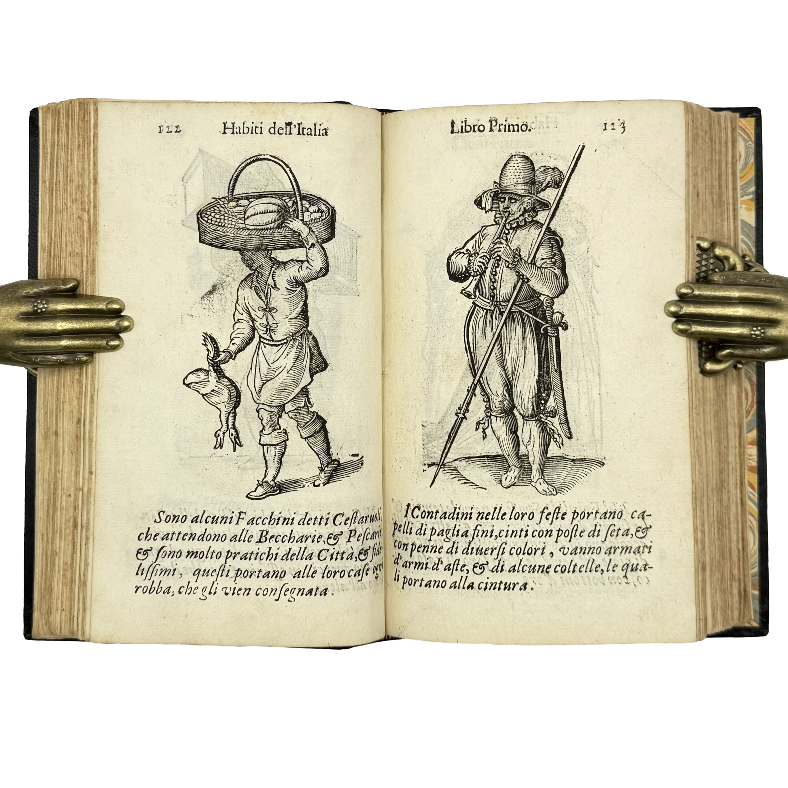 Habiti Antichi by Vecellio, Cesare, a rare interesting detail of the 1664 - illustrated book.