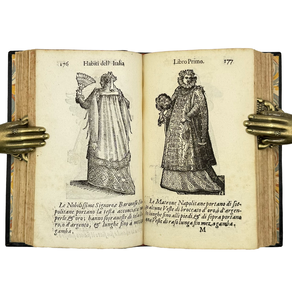 Habiti Antichi by Vecellio, Cesare, a rare fascinating view of the 1664 - illustrated book.