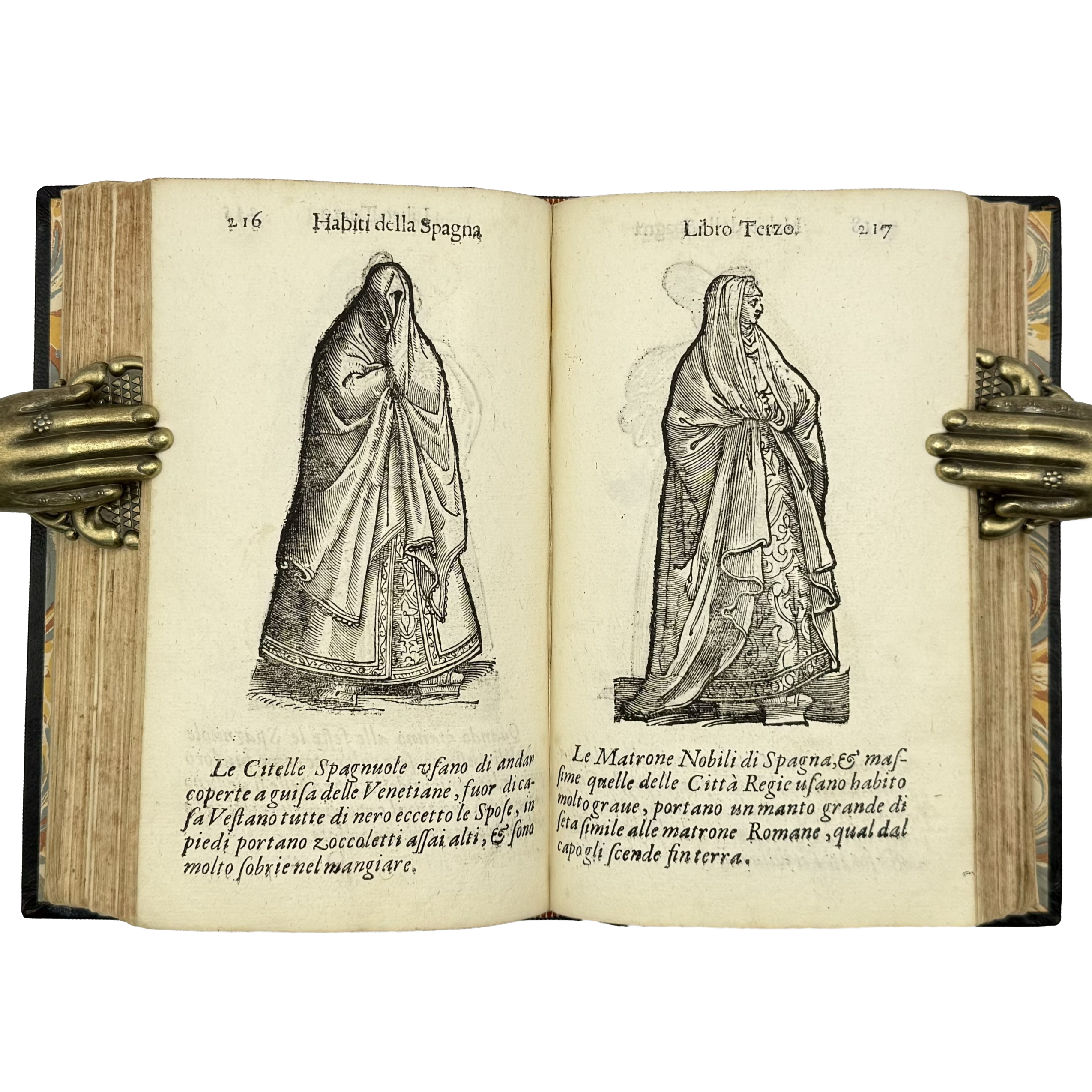 Habiti Antichi by Vecellio, Cesare, a rare representative view of the 1664 - illustrated book.