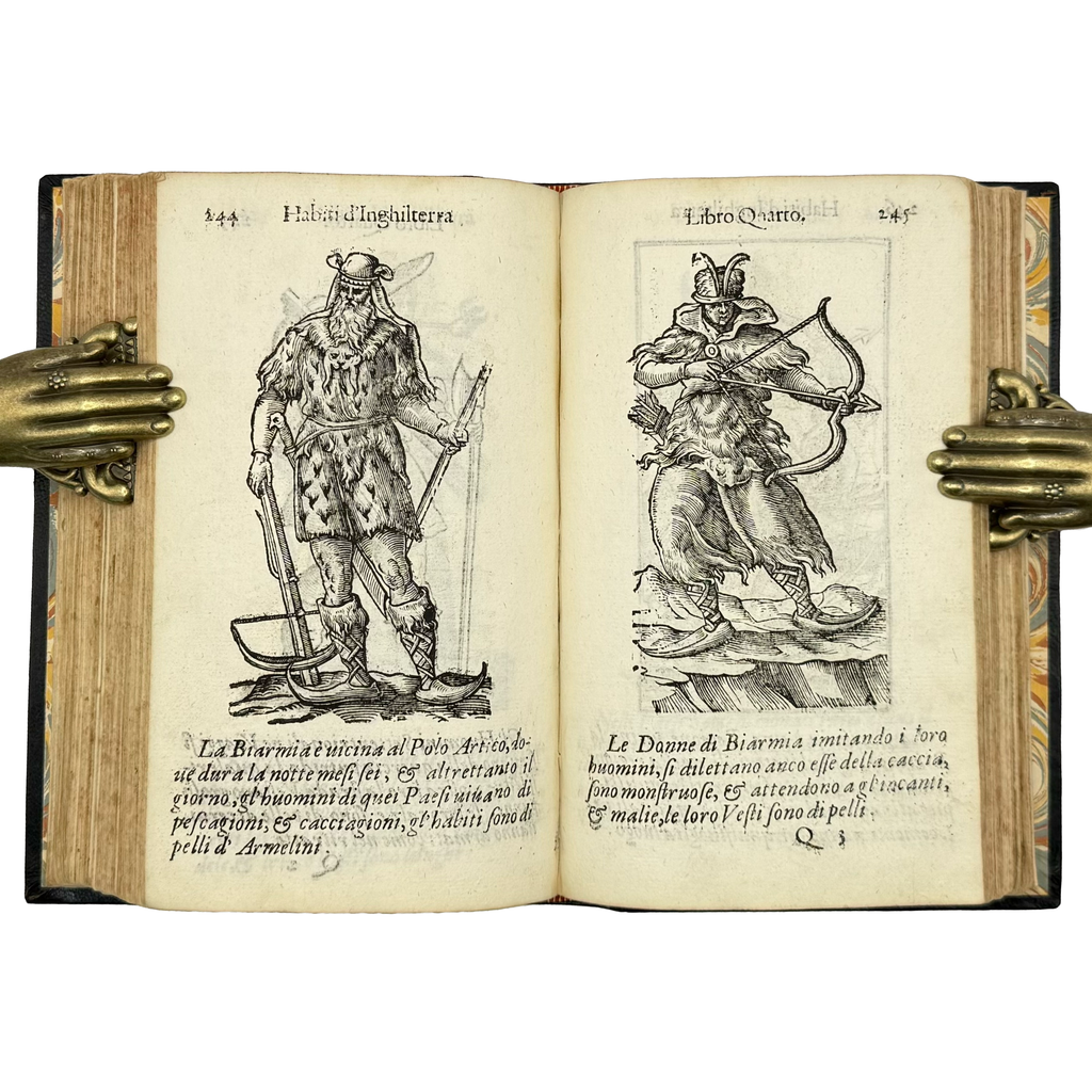 Habiti Antichi by Vecellio, Cesare, a rare photograph of the 1664 - illustrated book.
