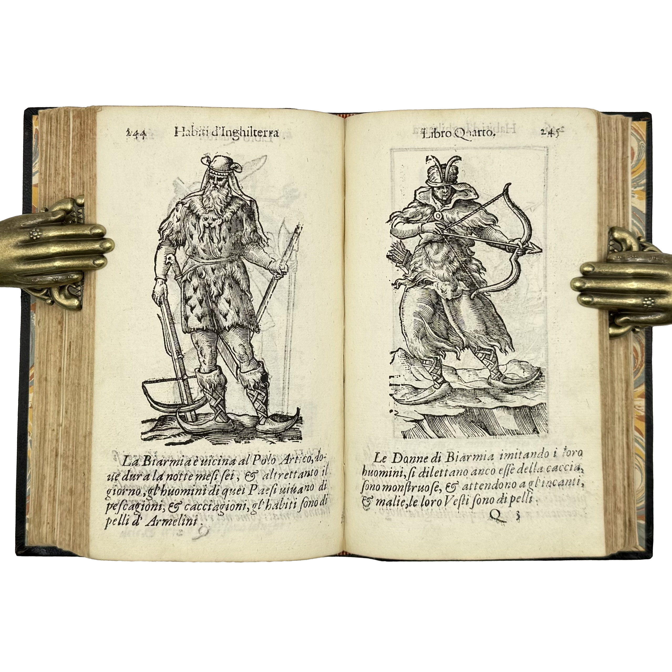 Habiti Antichi by Vecellio, Cesare, a rare photograph of the 1664 - illustrated book.