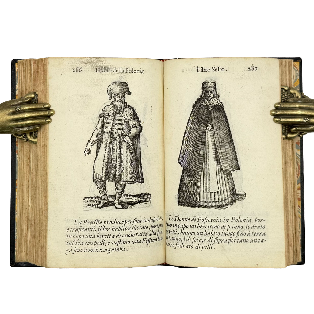 Habiti Antichi by Vecellio, Cesare, a rare sample view of the 1664 - illustrated book.