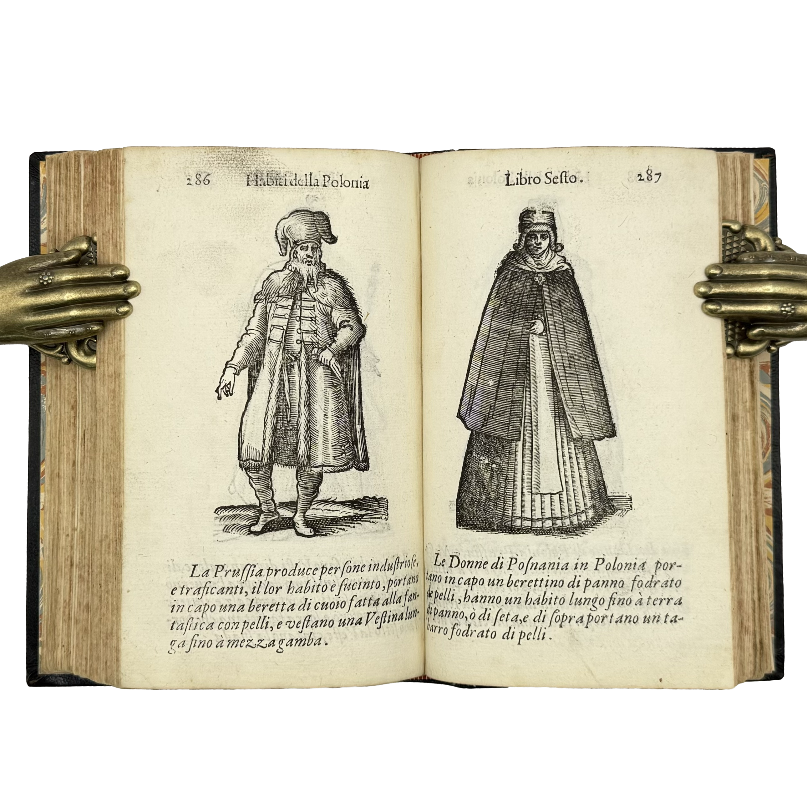 Habiti Antichi by Vecellio, Cesare, a rare sample view of the 1664 - illustrated book.