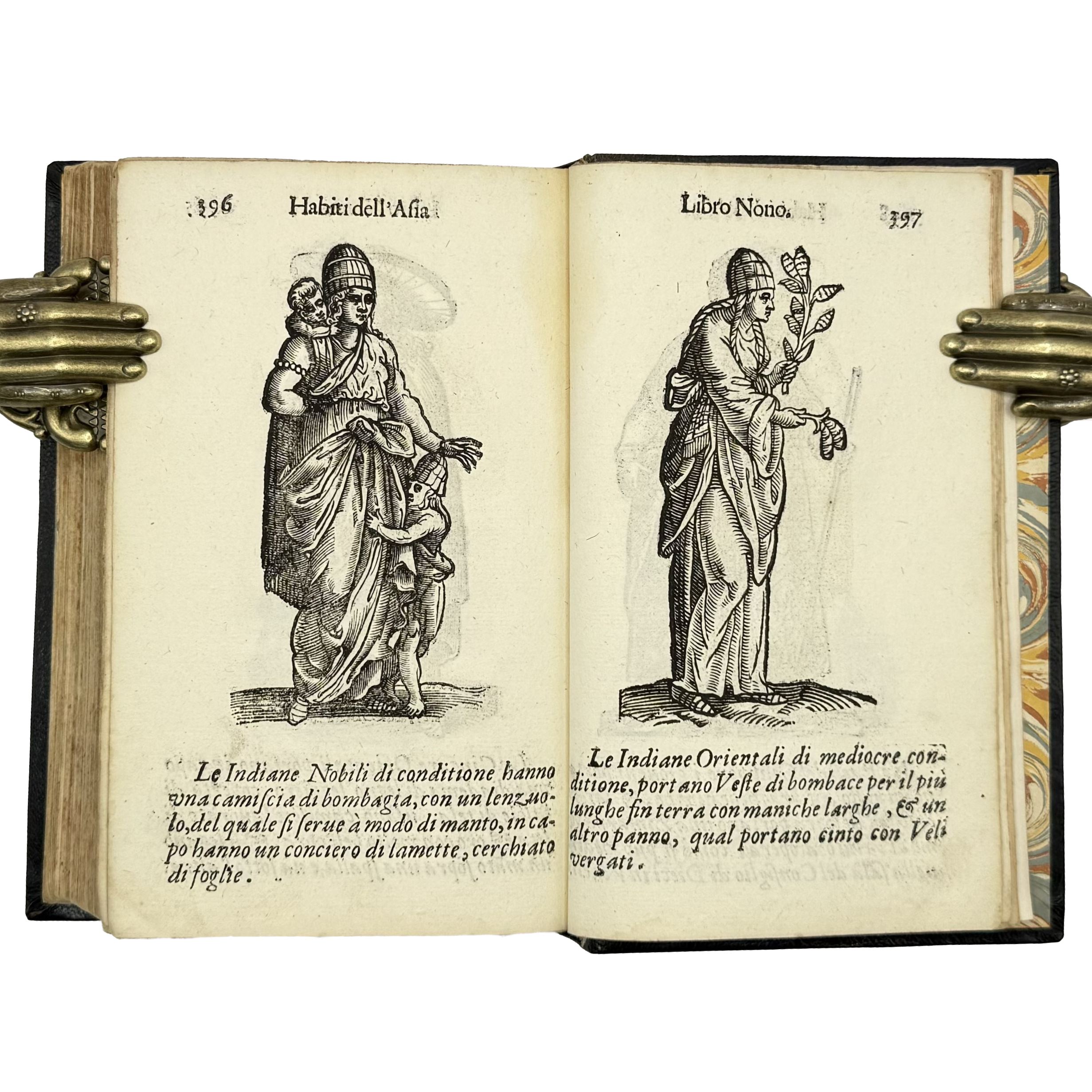 Habiti Antichi by Vecellio, Cesare, a rare detail of the 1664 - illustrated book.