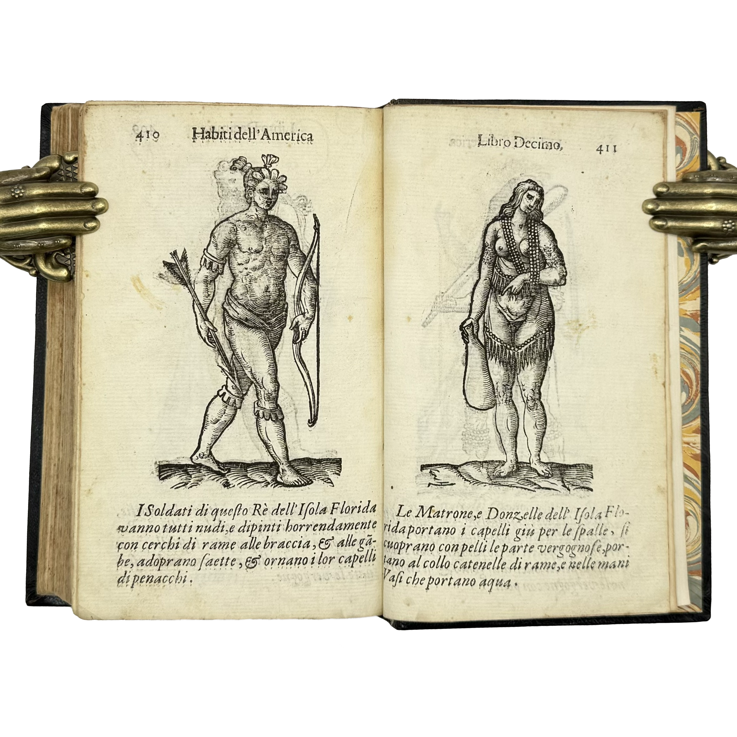 Habiti Antichi by Vecellio, Cesare, a rare captivating detail of the 1664 - illustrated book.
