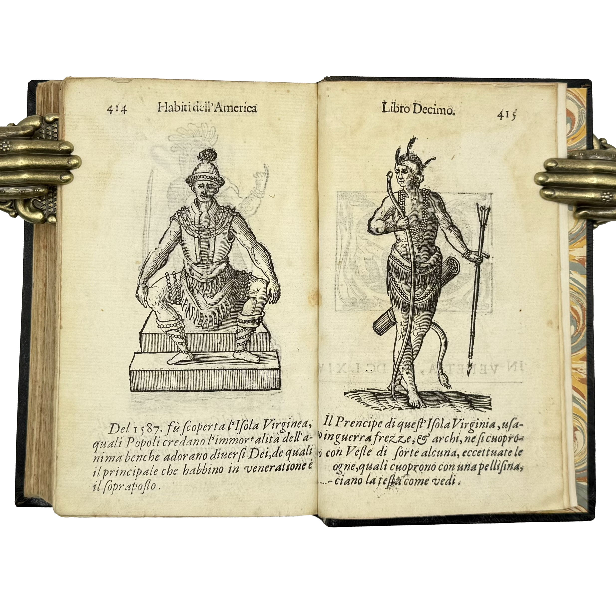 Habiti Antichi by Vecellio, Cesare, a rare representative view of the 1664 - illustrated book.