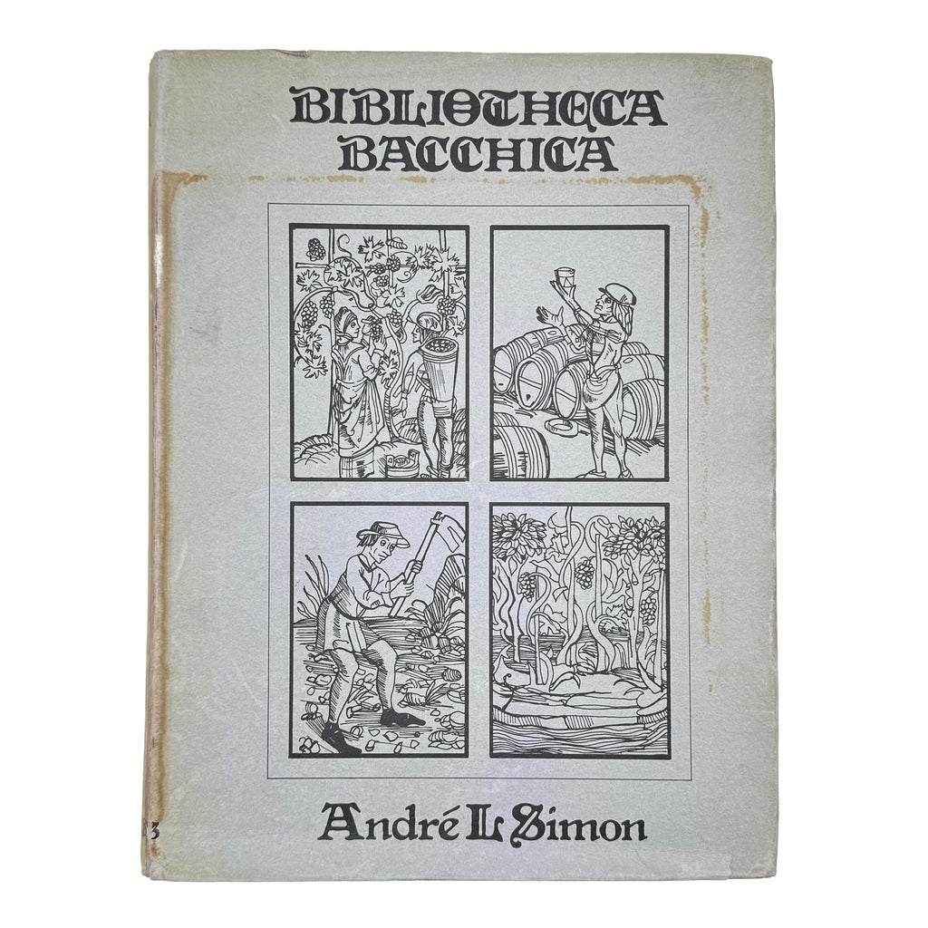 Bibliotheca Bacchica by Simon, Andre L., a rare highlighted image of the 1972 - wine book.