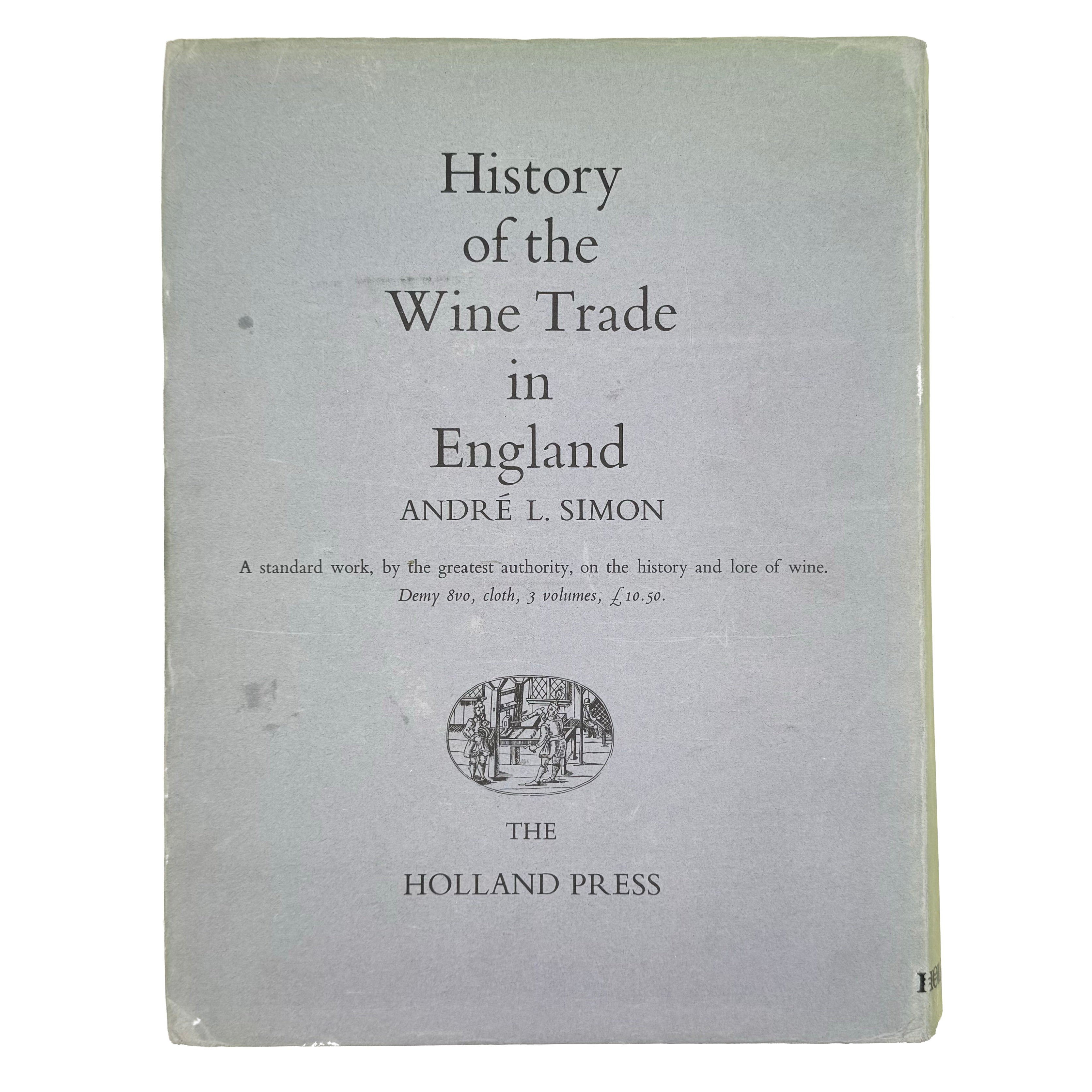 Bibliotheca Bacchica by Simon, Andre L., a rare fascinating view of the 1972 - wine book.