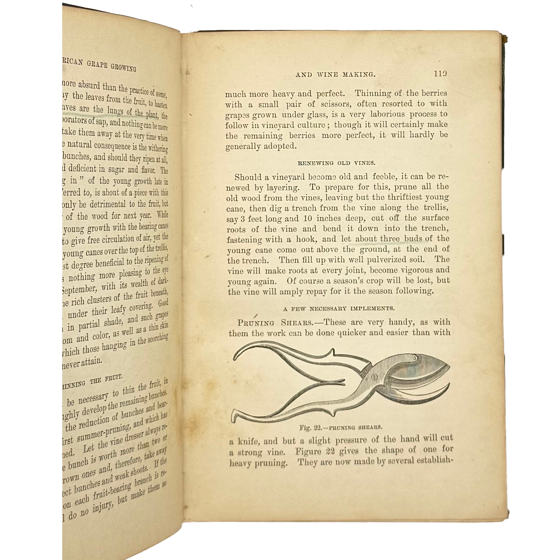 American Grape Growing And Wine Making. by Husmann, George, a rare photograph of the 1883 - wine book.