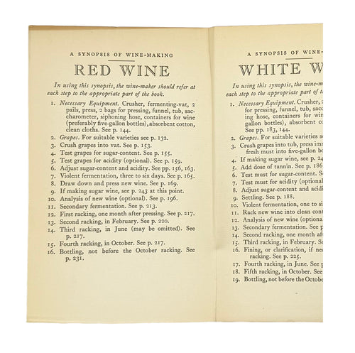 American Wines And How To Make Them by Wagner, Philip M., a rare detail of the 1933 - wine book.