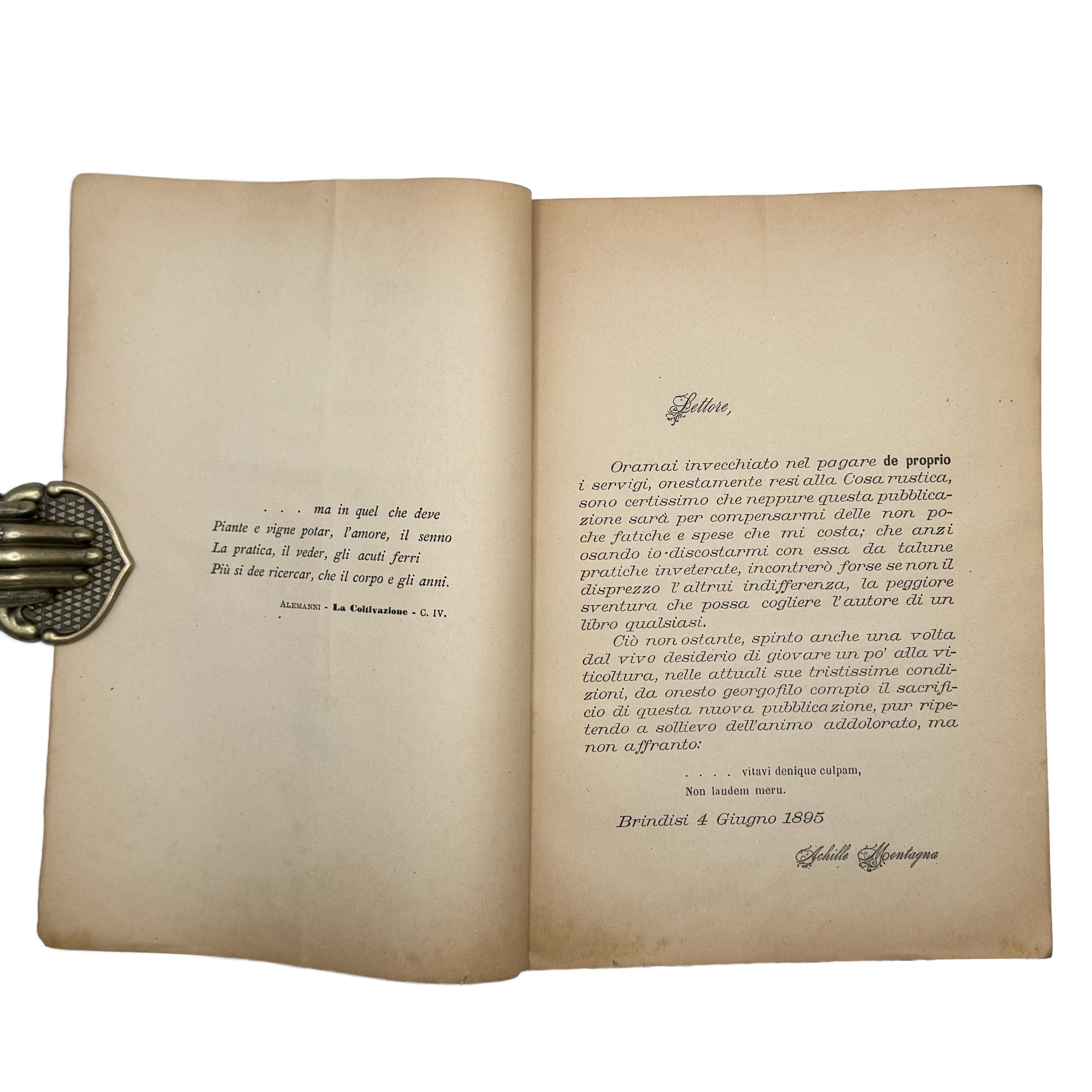 Mastice mal nero by Montagna, Achille: a distinguished excerpt from the 1898 wine & viticulture publication