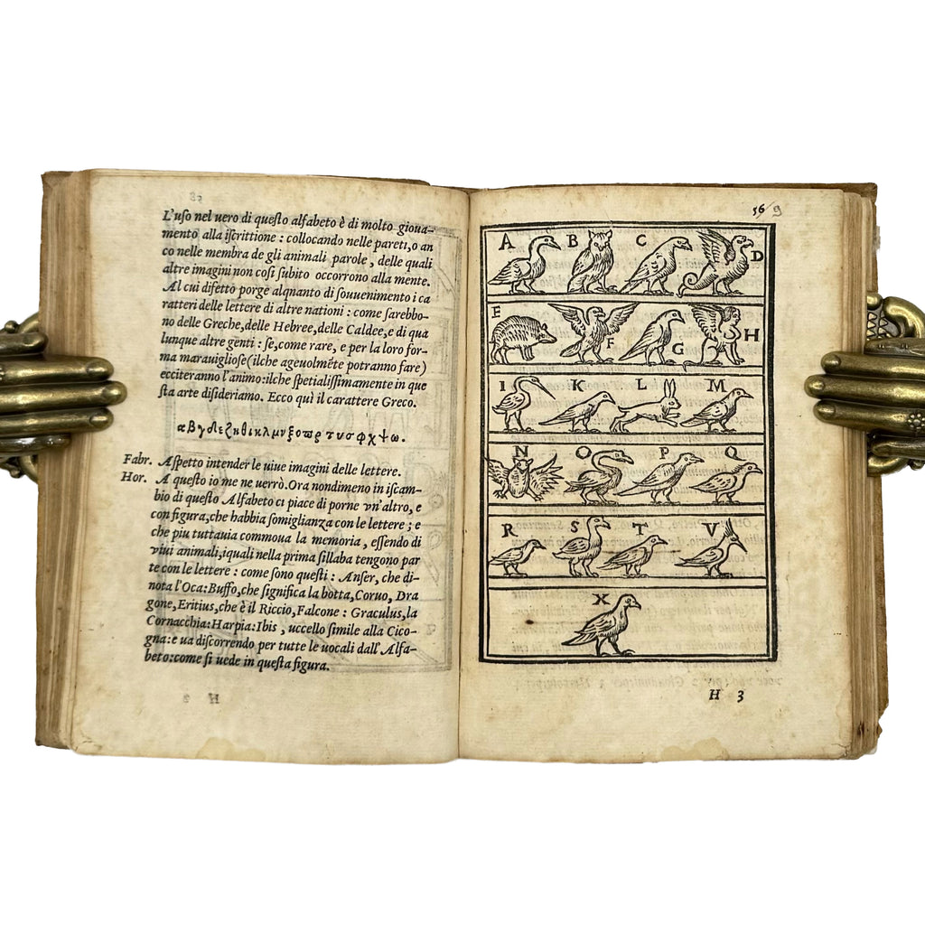 Dialogo (..) nel quale si ragiona del modo di accrescere e conservar la memoria by Dolce, Lodovico: a precious visual instance of the 1562 classics treatise