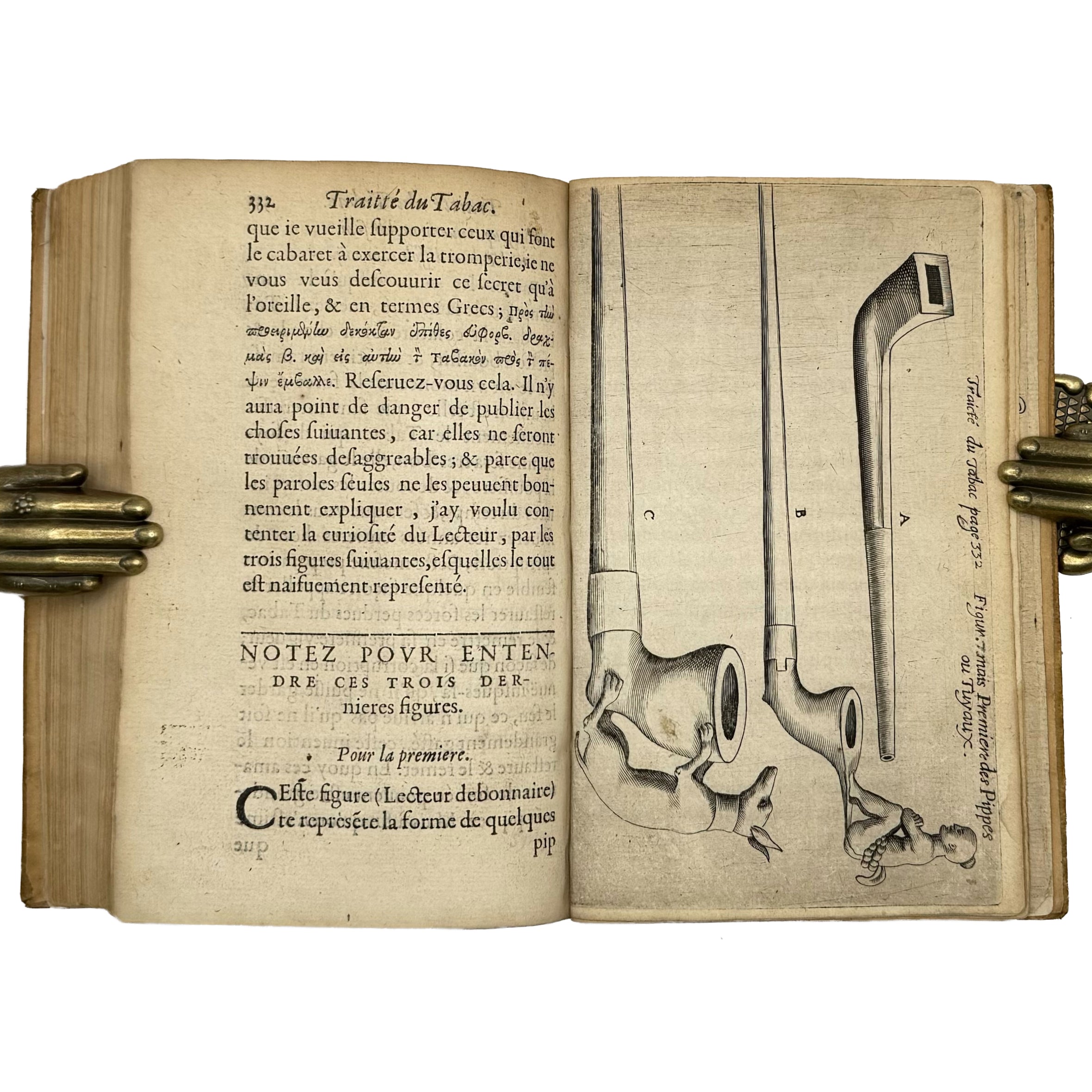 Traicté du Tabac, ou Nicotiane, panacée, pétun: Autrement Herbe à la Reyne by Neander, Johann: a delicate visual nuance of the 1626 gastronomy & pleasures printed work