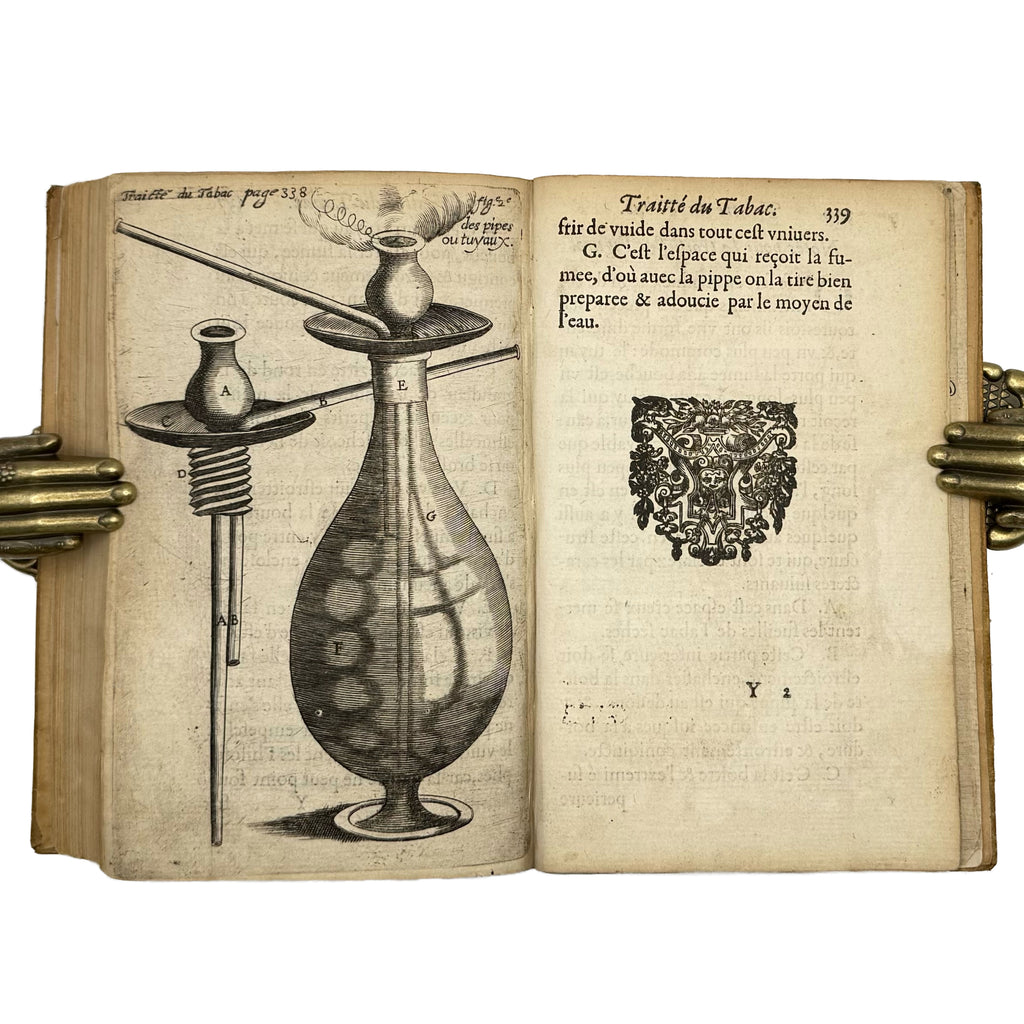 Traicté du Tabac, ou Nicotiane, panacée, pétun: Autrement Herbe à la Reyne by Neander, Johann: a noteworthy detail captured from the 1626 gastronomy & pleasures text