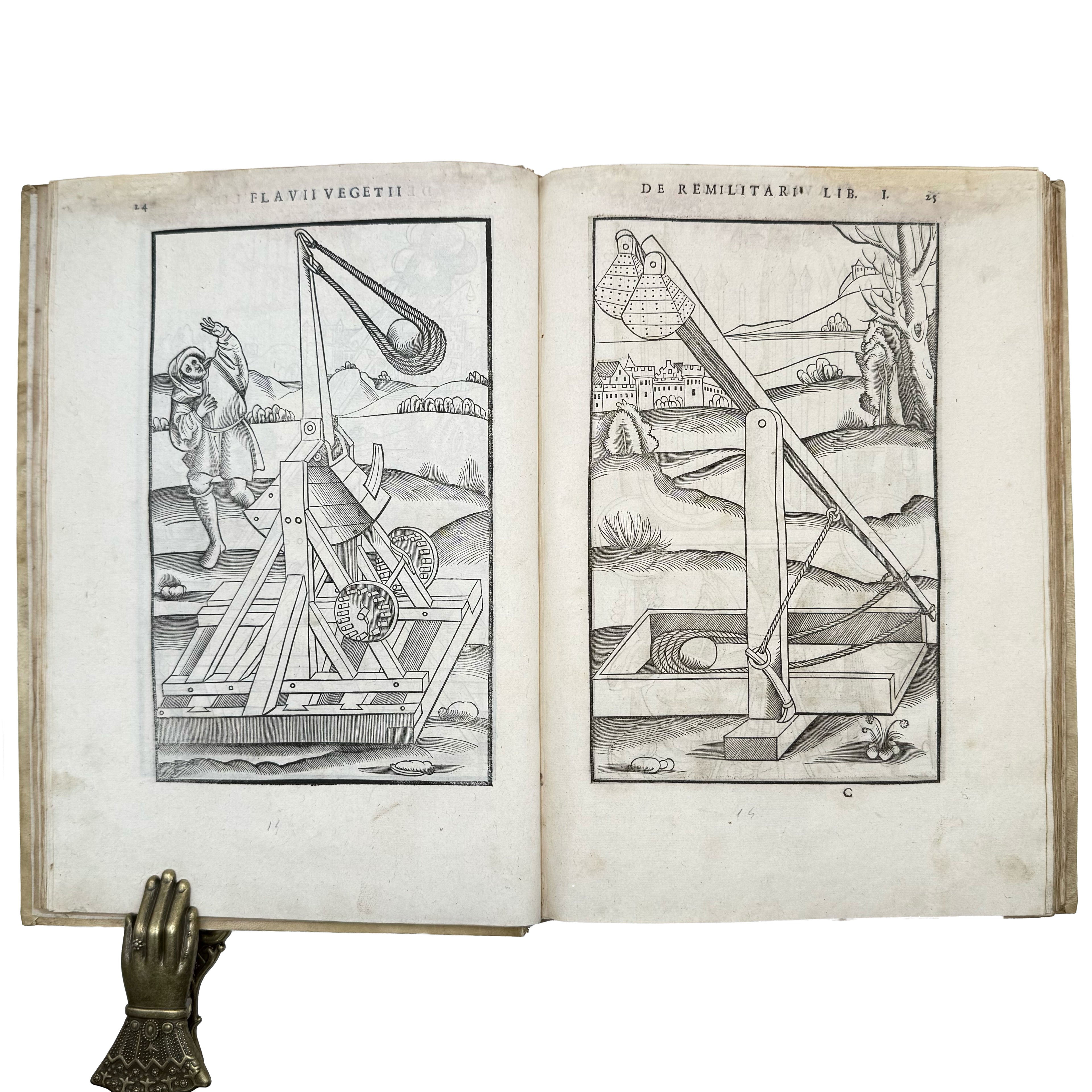 De re militari libri quatuor by Vegetius, Renatus Publius Flavius: a selected plate showing the 1553 illustrated & decorative work