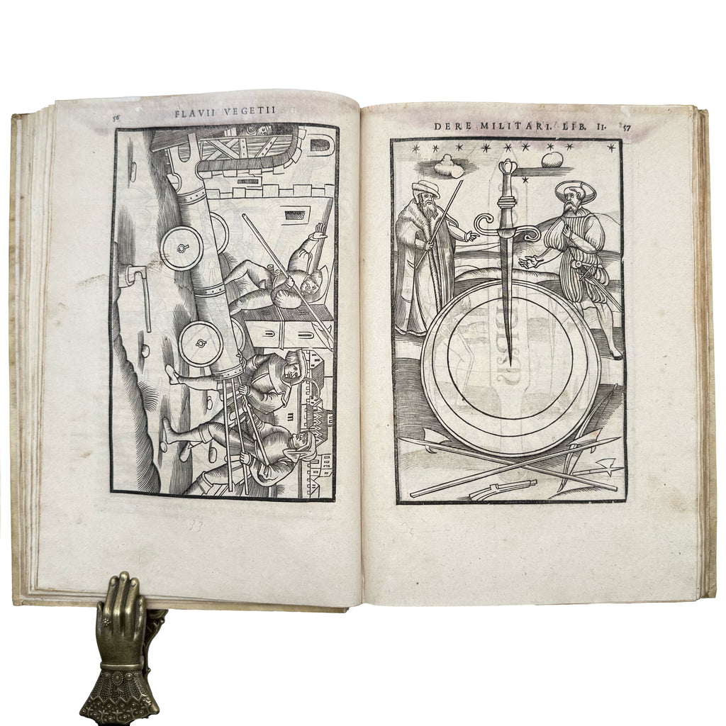 De re militari libri quatuor by Vegetius, Renatus Publius Flavius: an exceptional example from the 1553 illustrated & decorative exemplar