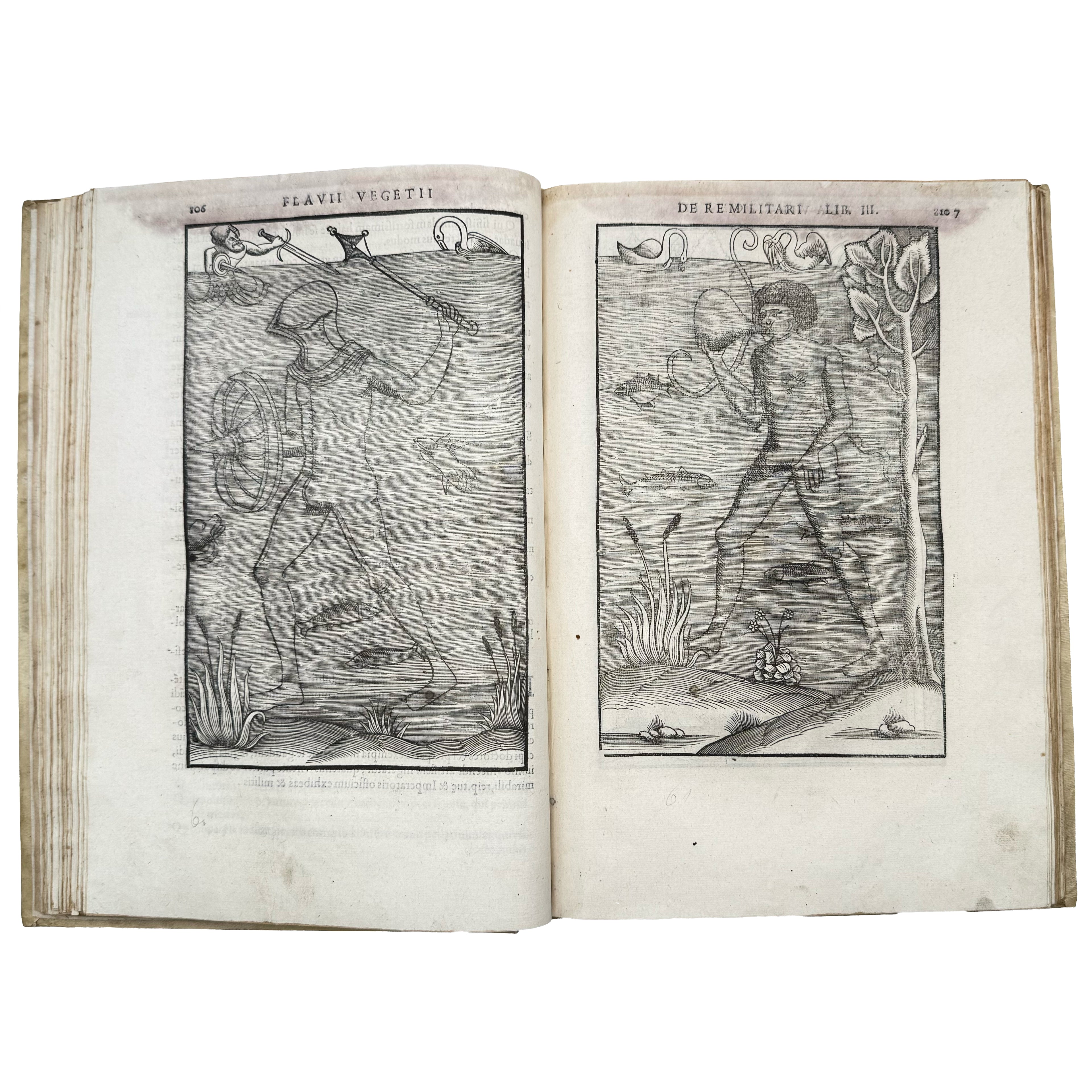 De re militari libri quatuor by Vegetius, Renatus Publius Flavius: a distinctive element from the 1553 illustrated & decorative text