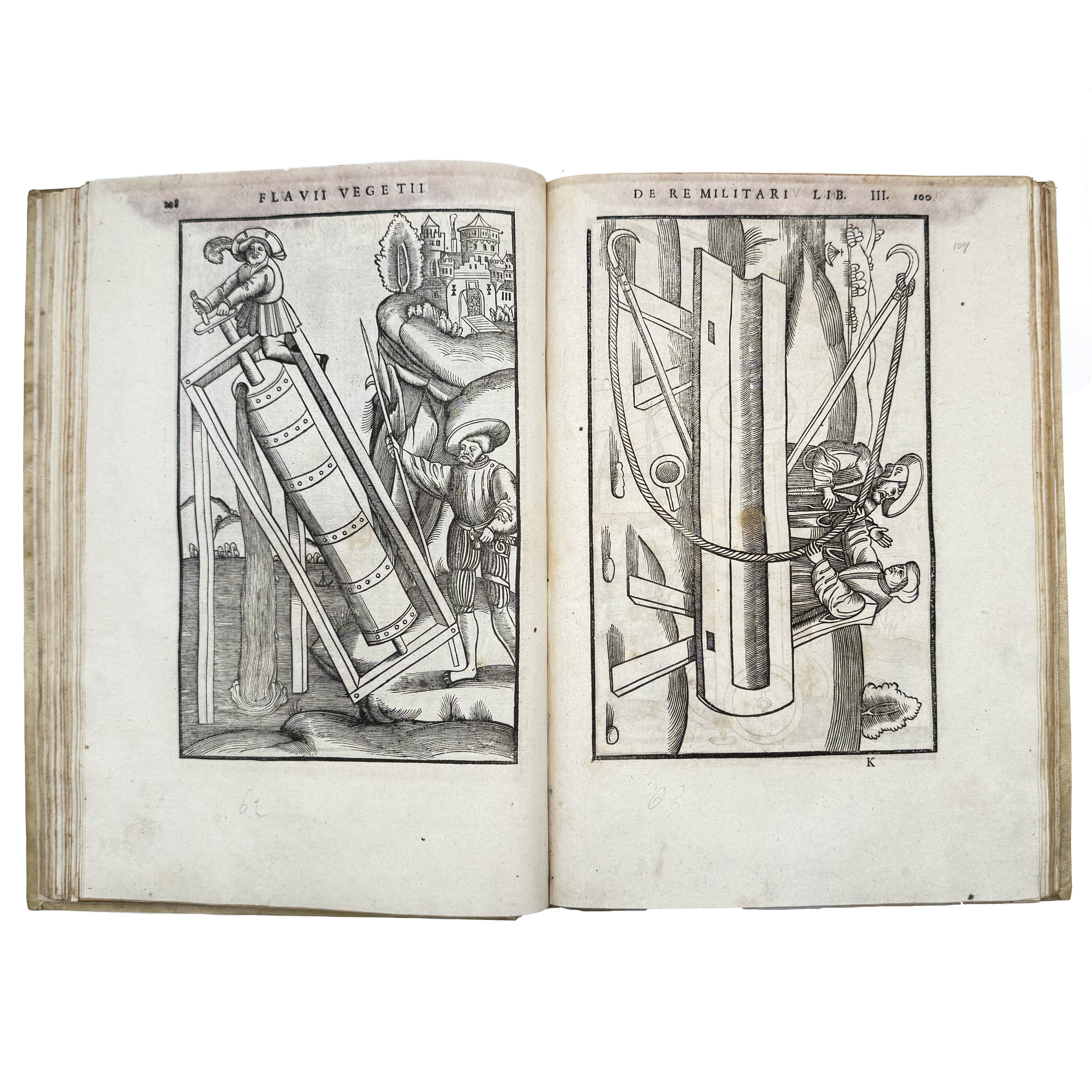 De re militari libri quatuor by Vegetius, Renatus Publius Flavius: an uncommon visual fragment of the 1553 illustrated & decorative volume