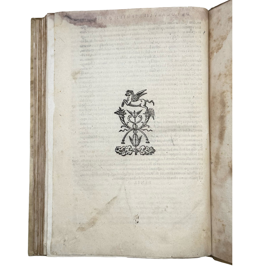 De re militari libri quatuor by Vegetius, Renatus Publius Flavius: a scarce visual specimen of the 1553 illustrated & decorative text